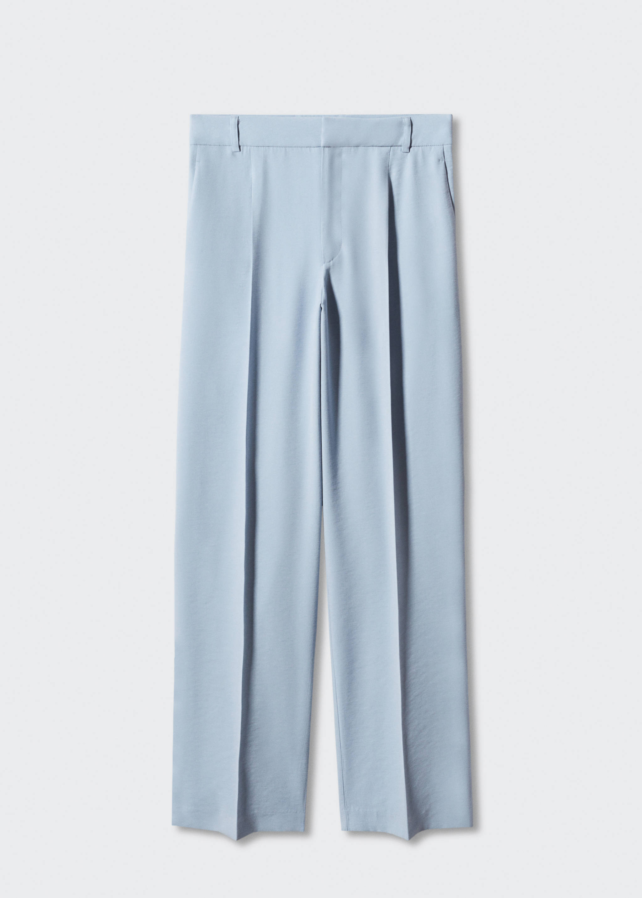 Straight-fit pleated trousers - Article without model