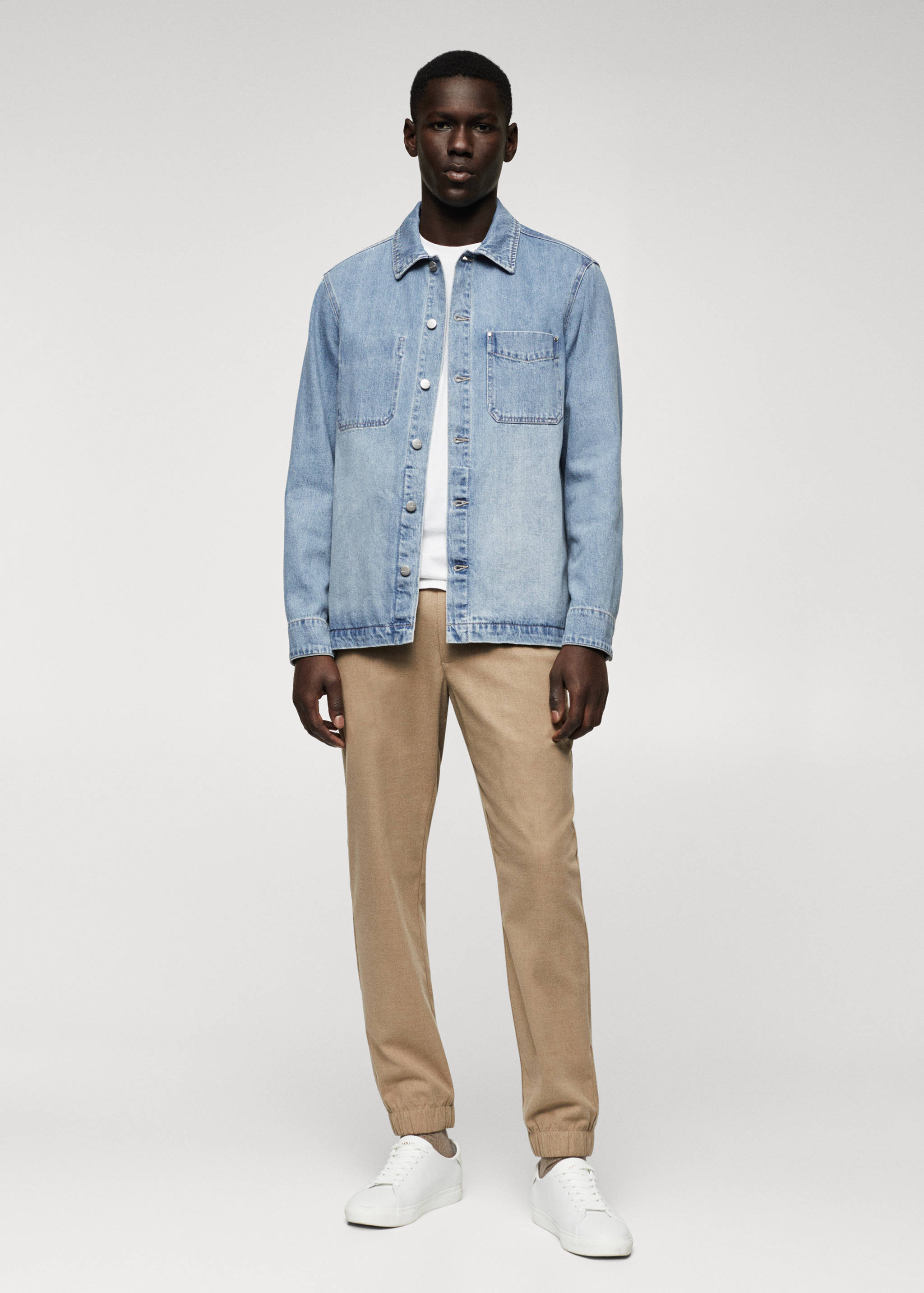Pocket denim overshirt - General plane