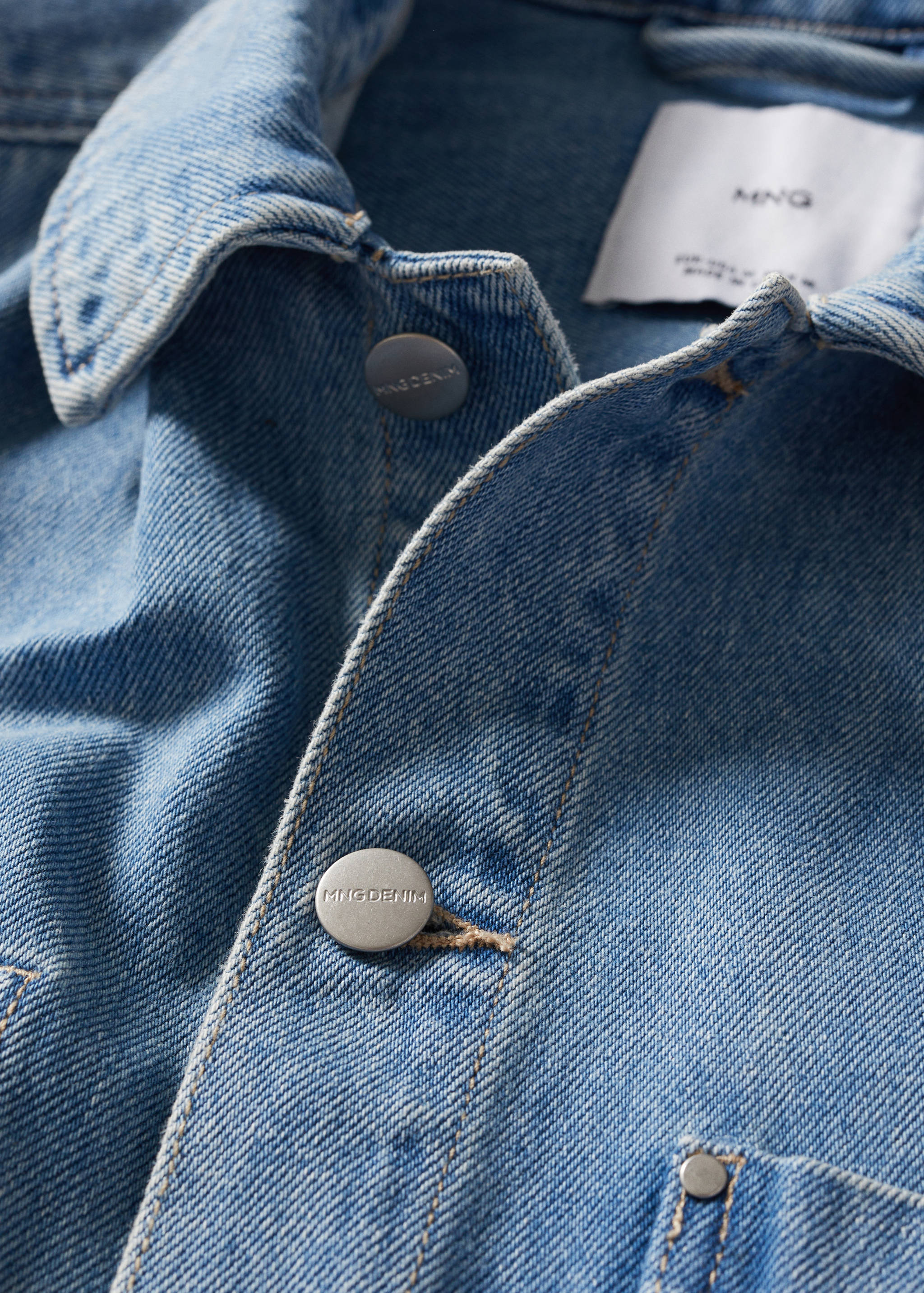Pocket denim overshirt - Details of the article 8