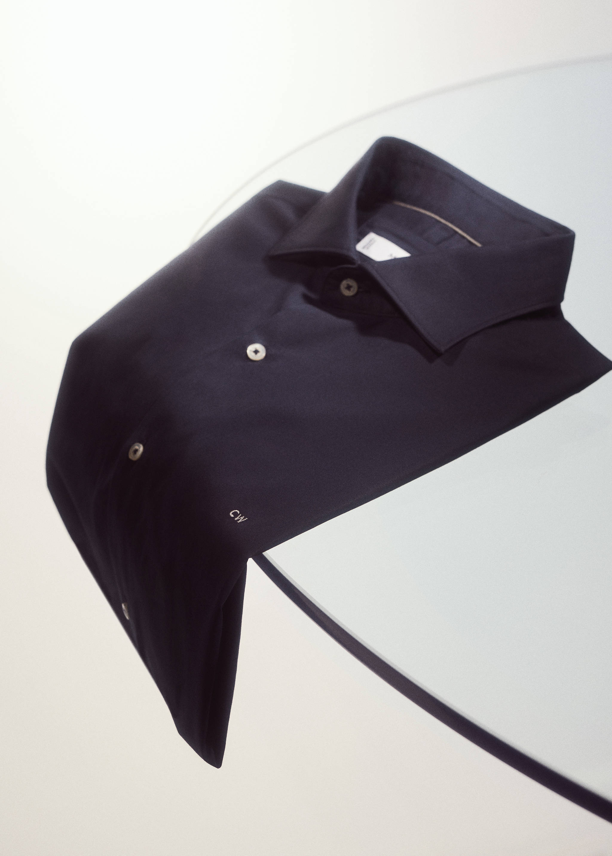 Slim fit stretch cotton shirt - Details of the article 7