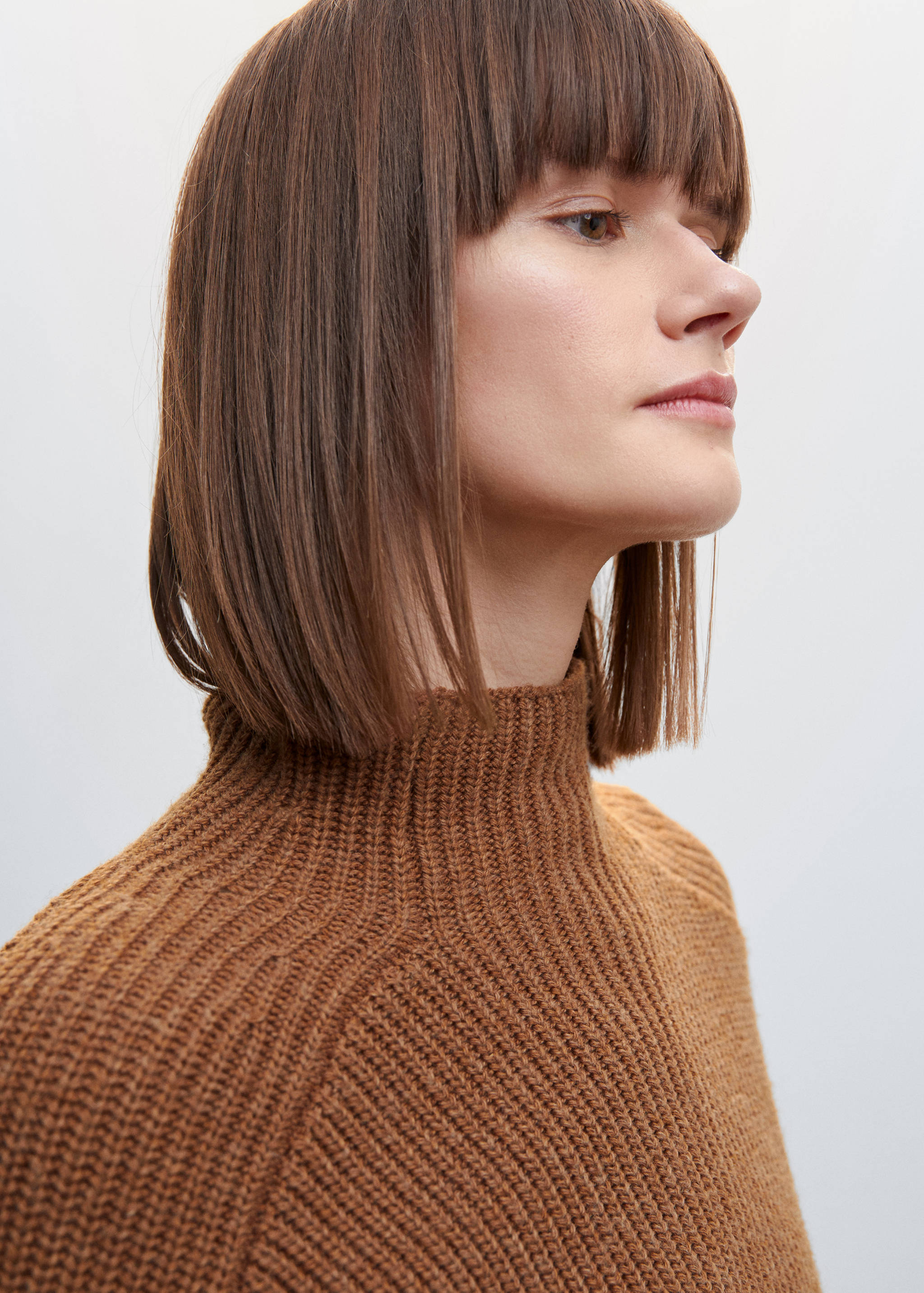 Perkins-neck rib-knit  sweater - Details of the article 1