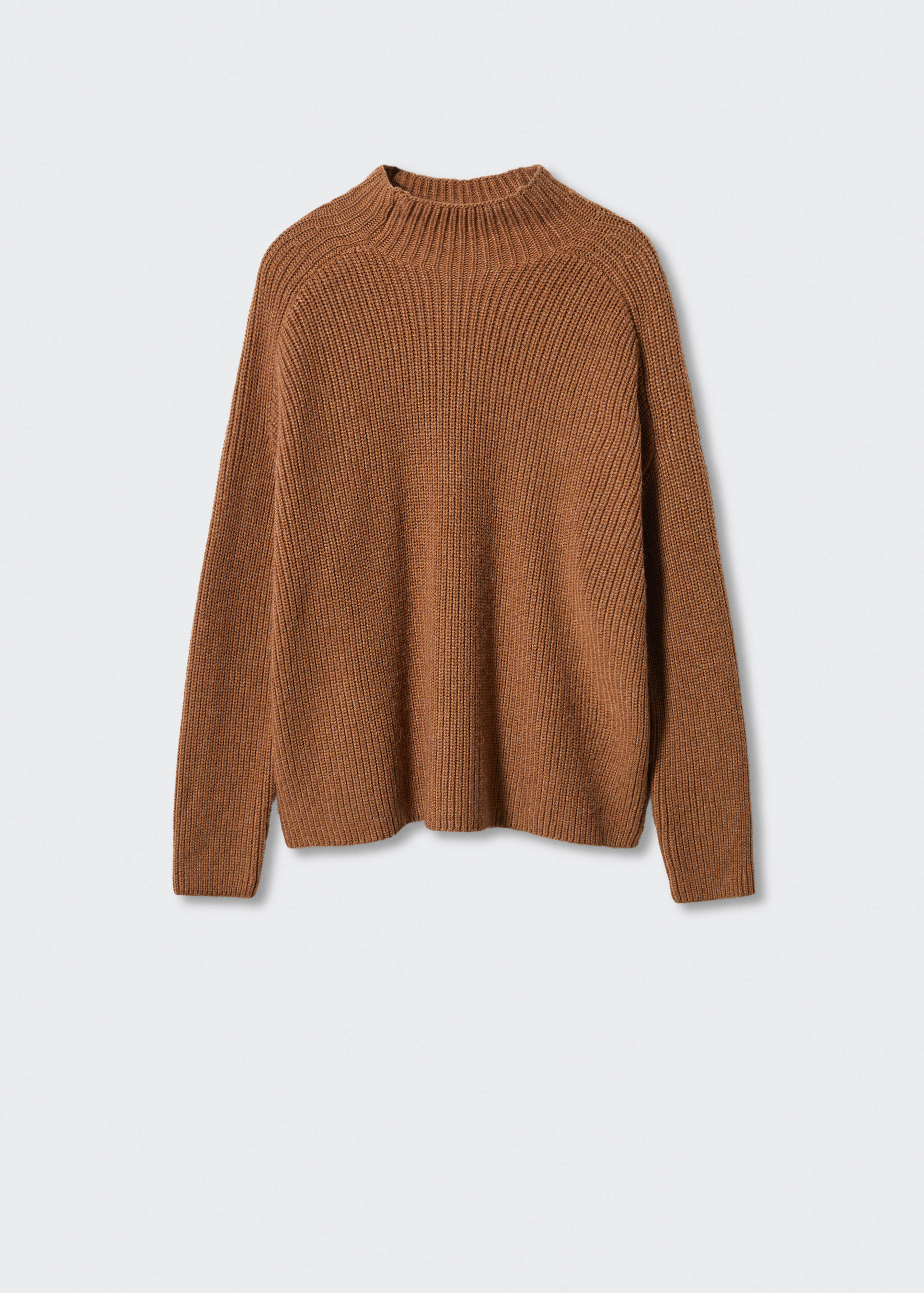 Perkins-neck rib-knit  sweater - Article without model