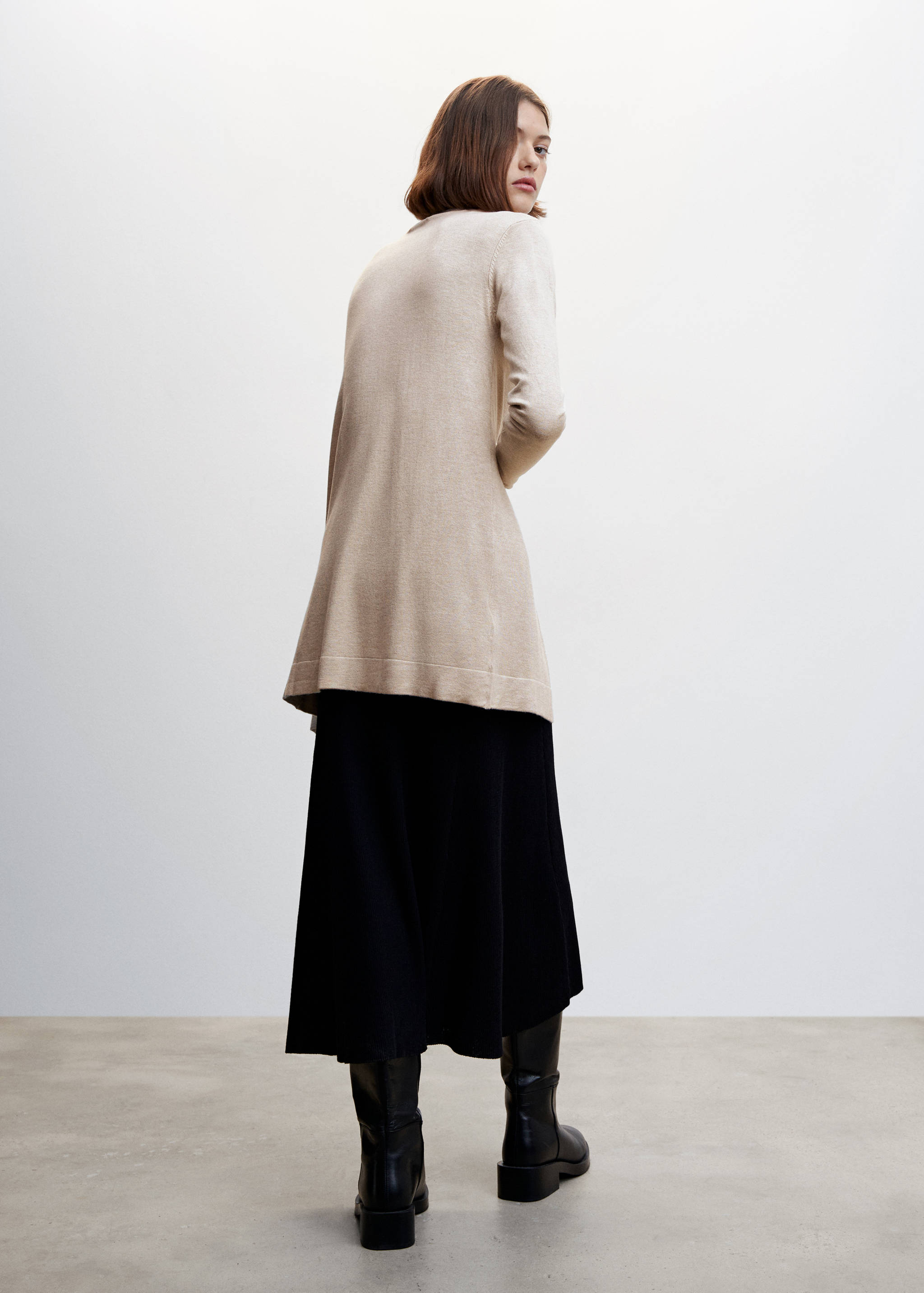 Cárdigan punto fino - Reverso del artículo