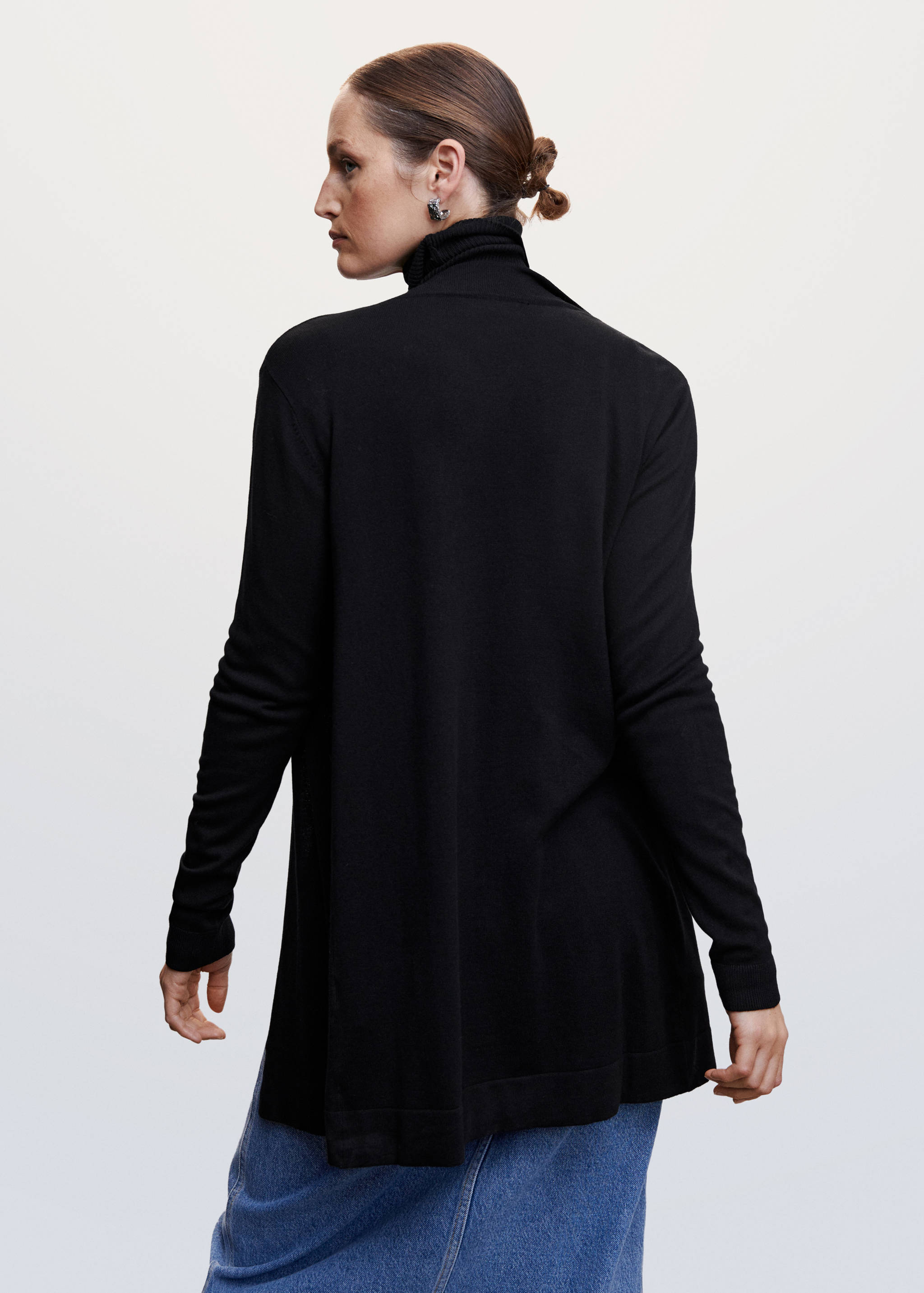 Кардиган из тонкого трикотажа - Обратная сторона изделия