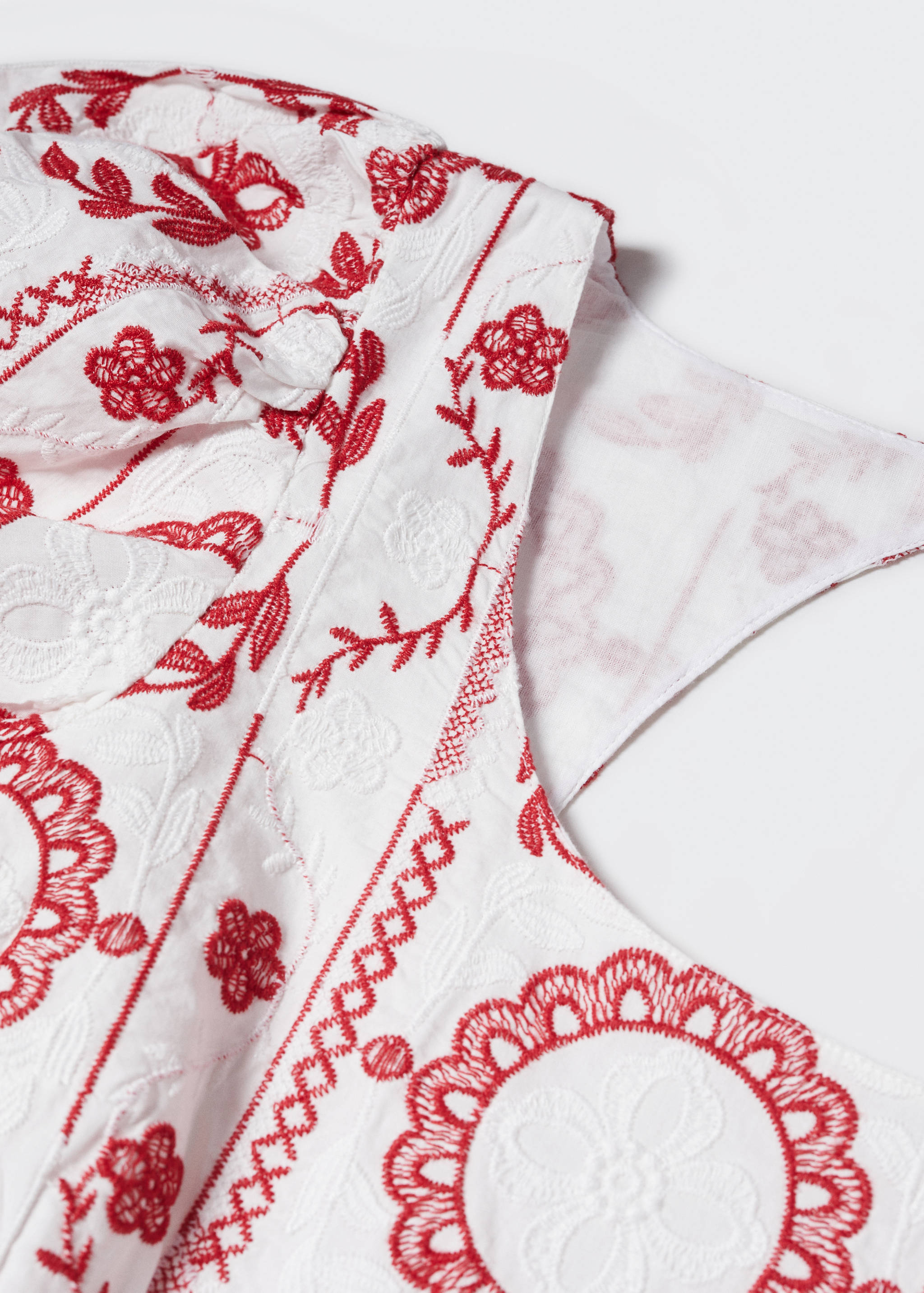 Embroidered cotton dress - Details of the article 8