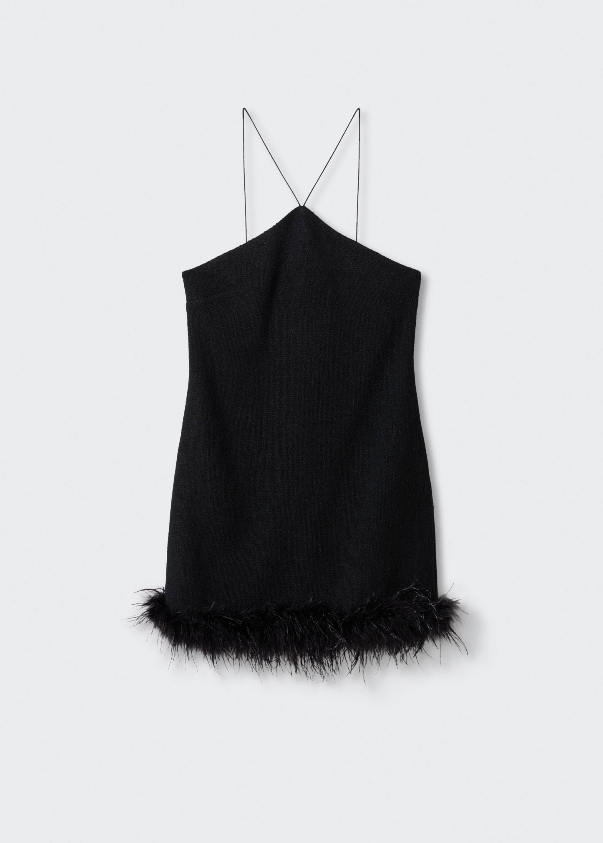 Feather-detail dress - Article without model