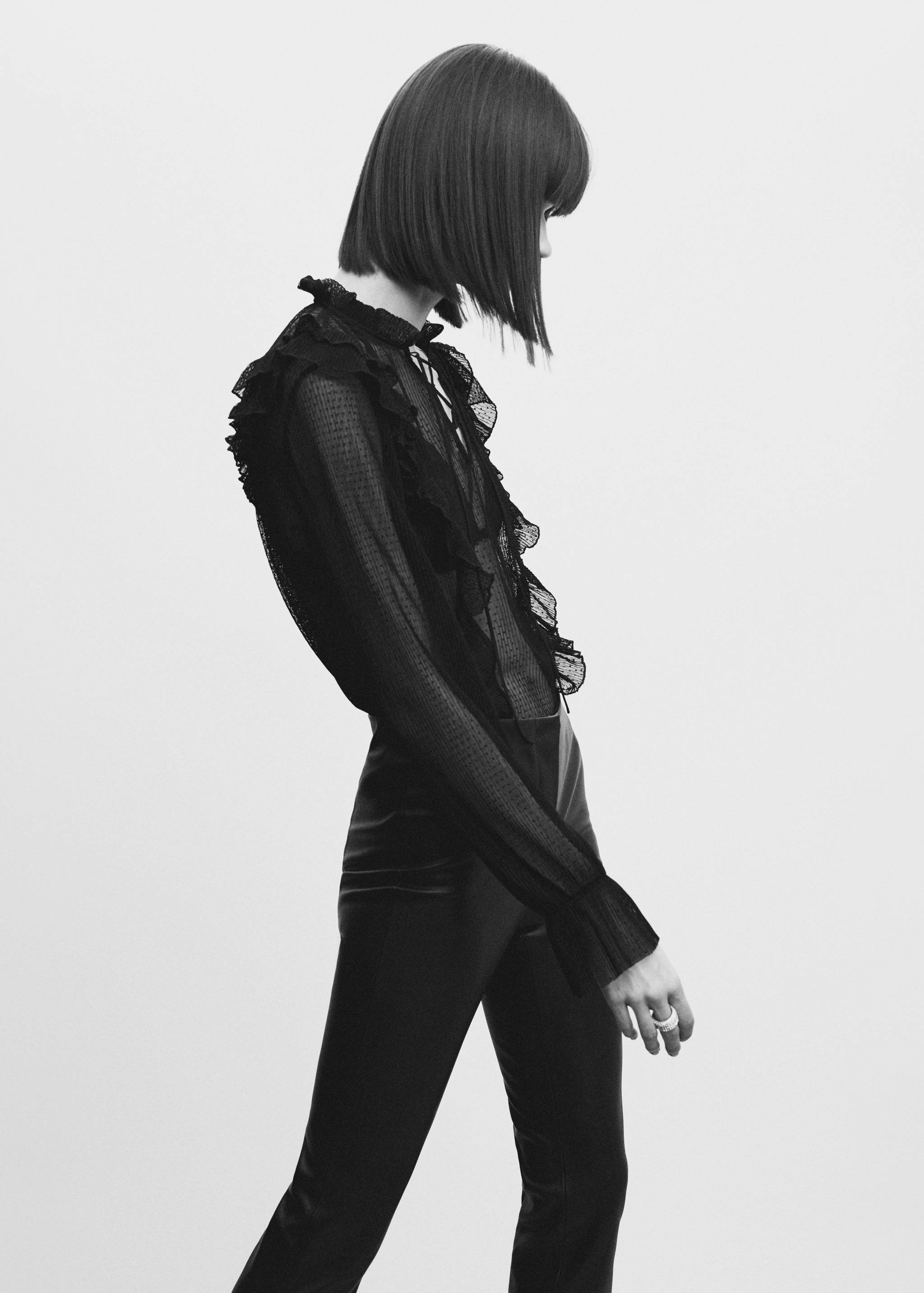 Sheer polka-dot blouse - Details of the article 6