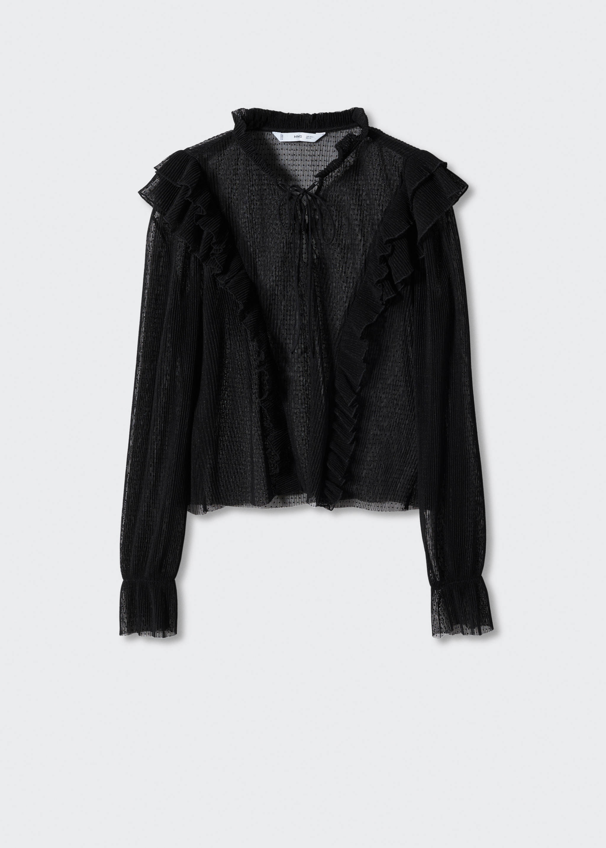 Sheer polka-dot blouse - Article without model