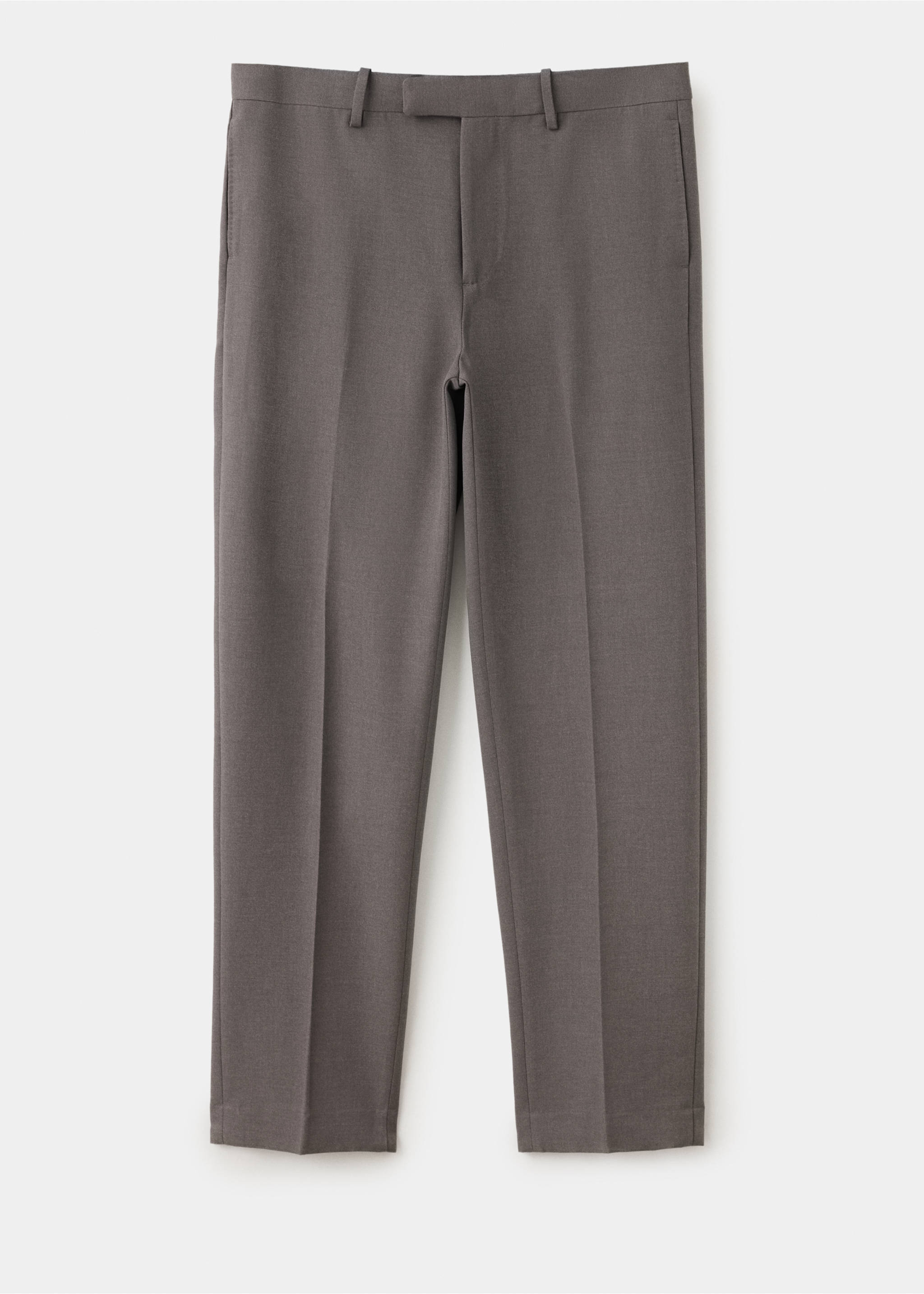 Dar kesim kumaş pantolon - Modelsiz ürün, Orta Kahverengi. Ref: 47091334-00.