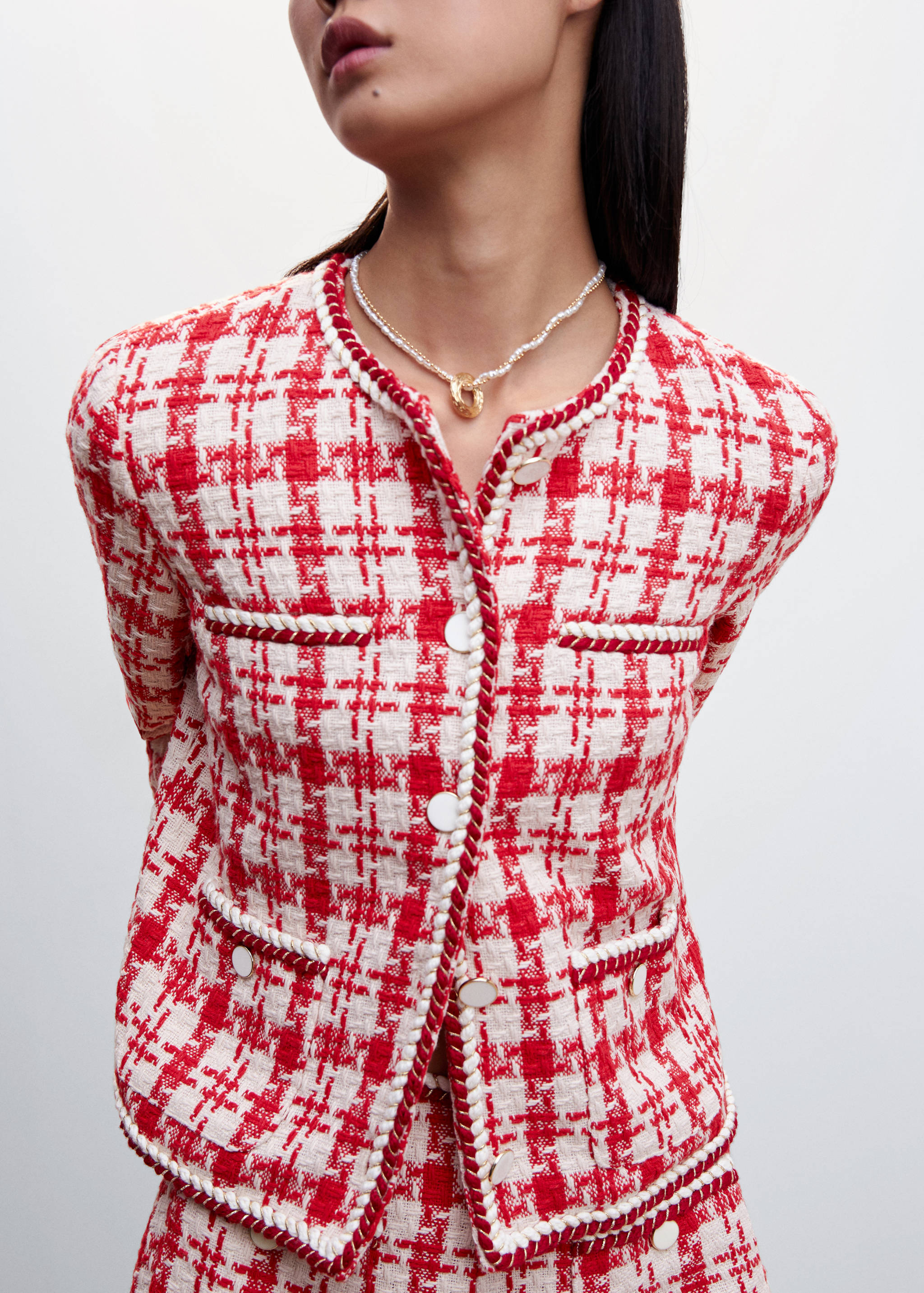 Tweed jacket with pockets - Details of the article 6