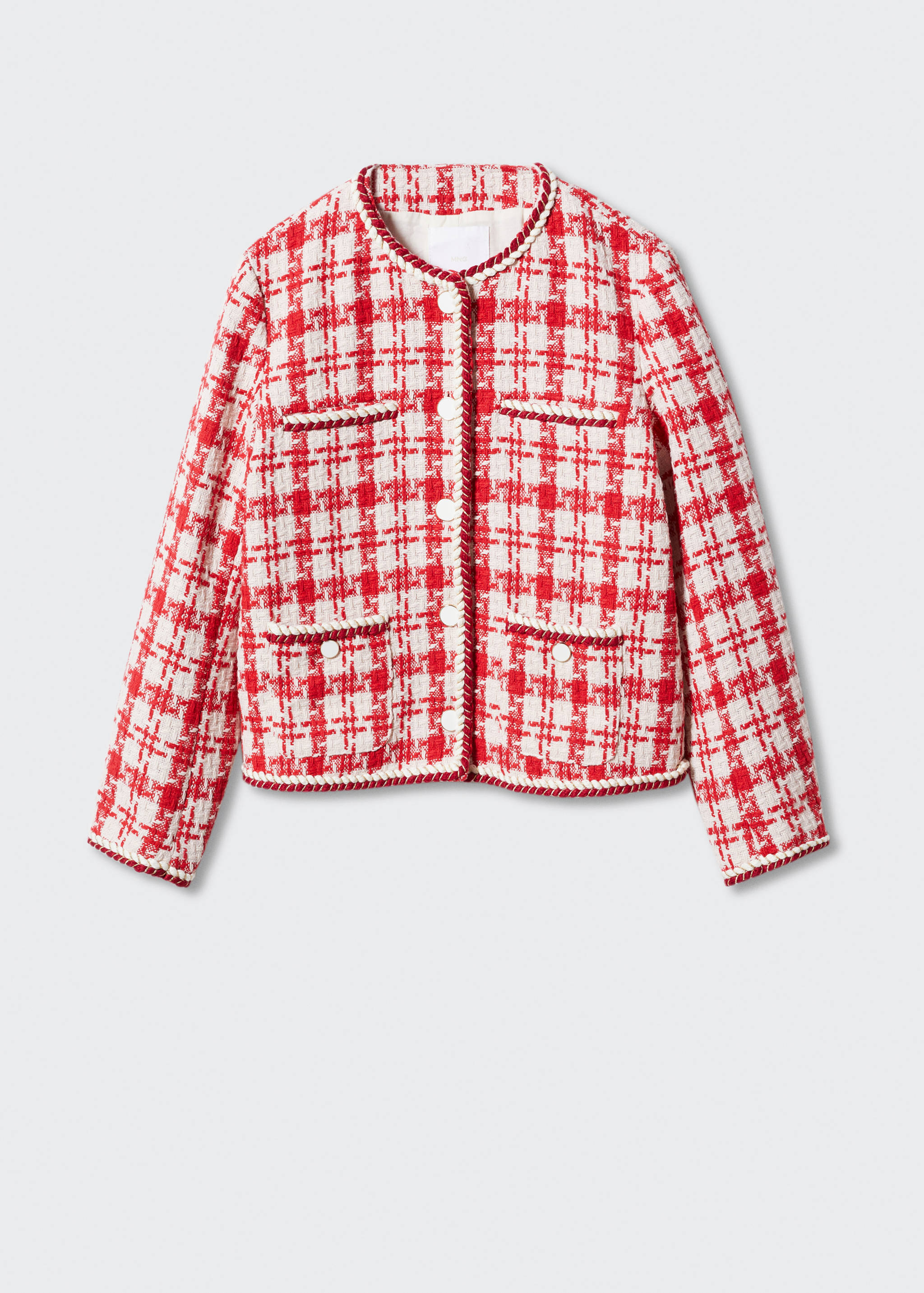 Tweed jacket with pockets - Article without model