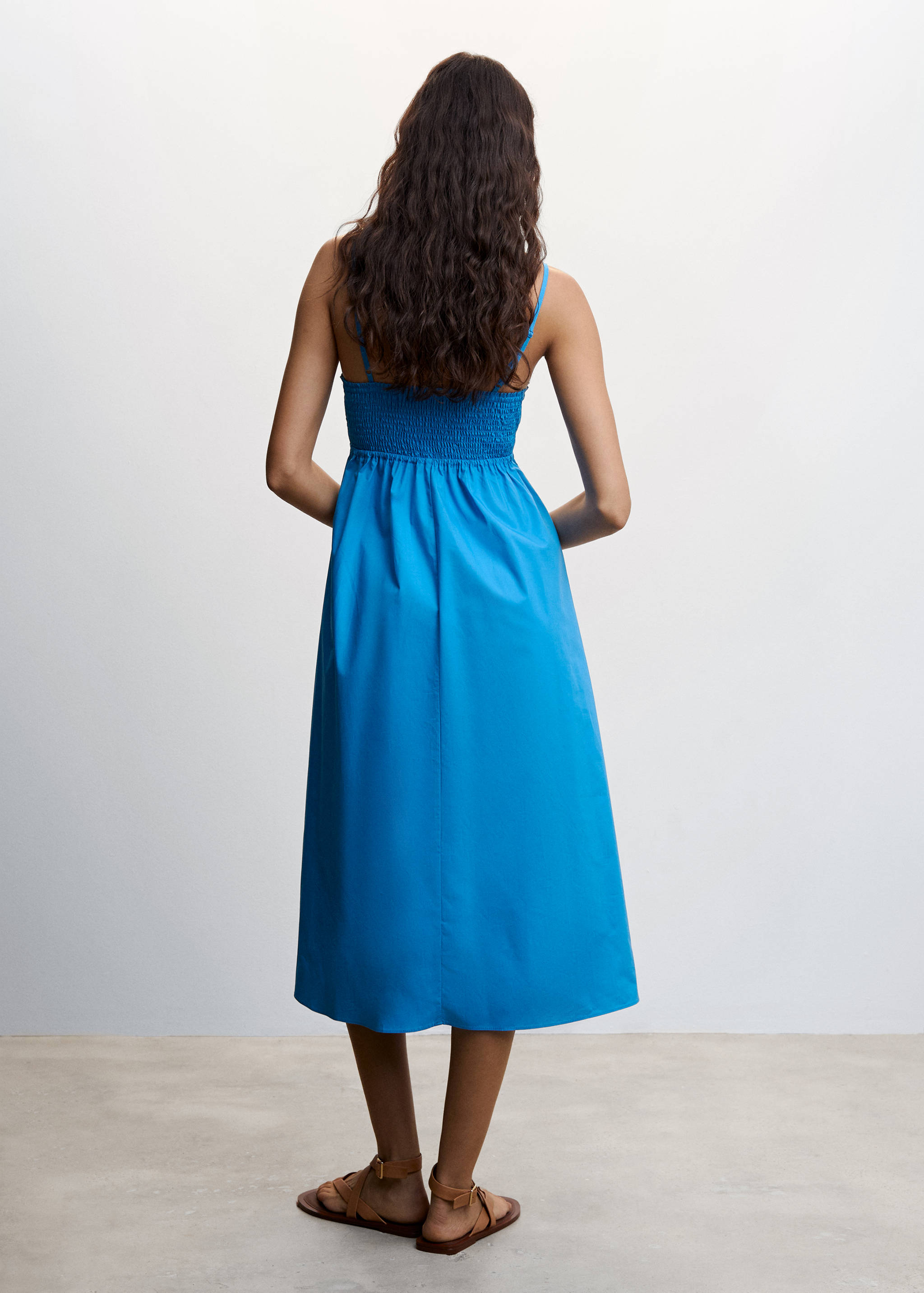 100% cotton midi dress - Reverse of the article