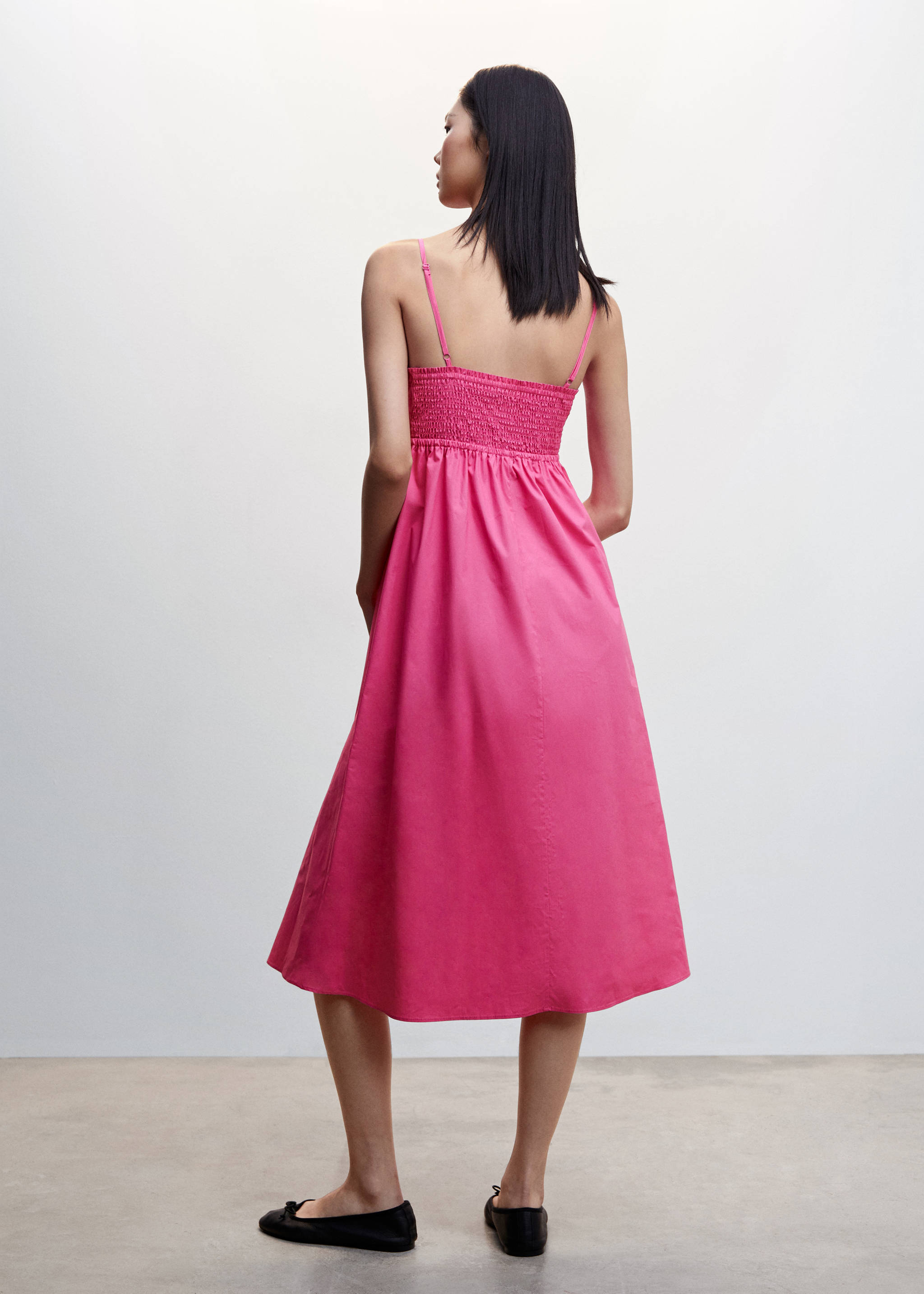 100% cotton midi dress - Reverse of the article