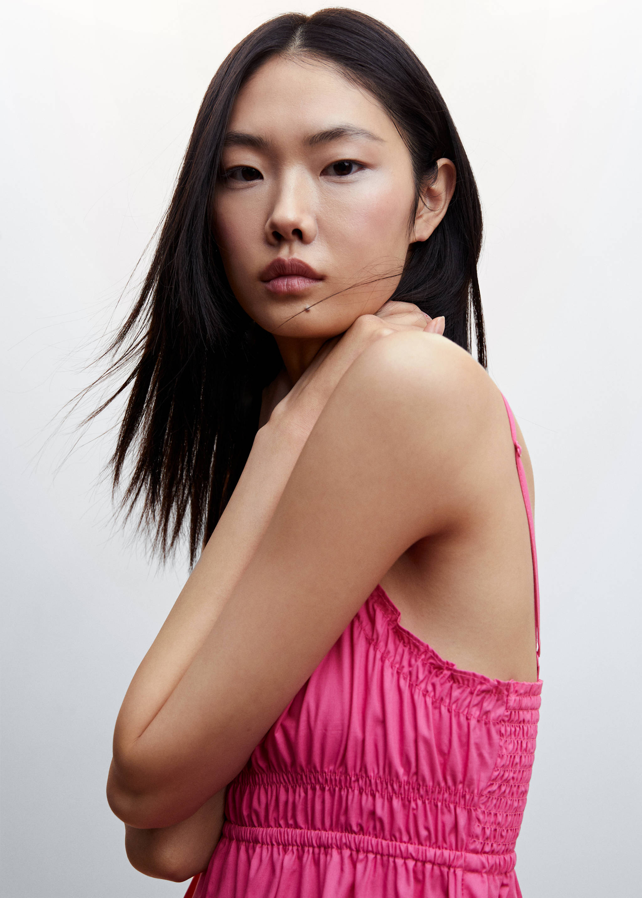 100% cotton midi dress - Details of the article 1