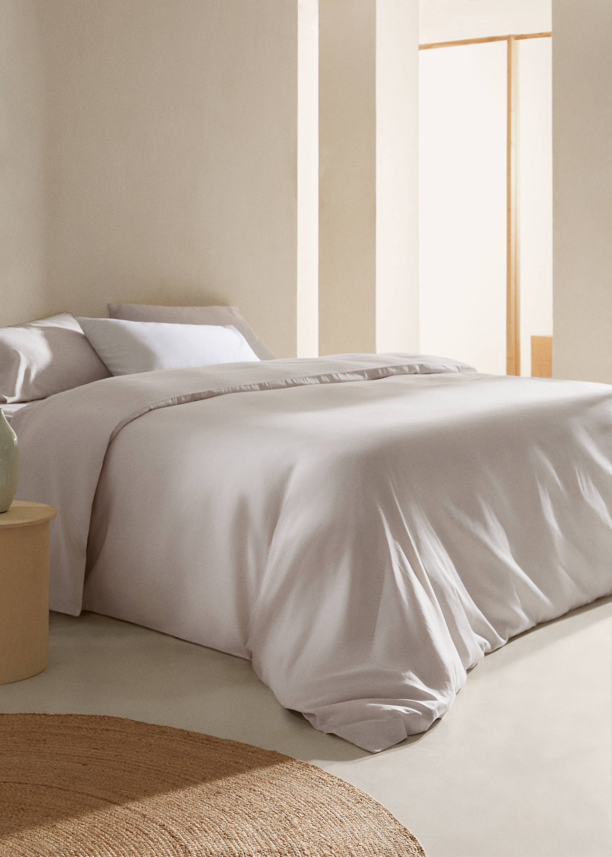 Capa de edredão de cetim - cama 90 cm - Plano geral