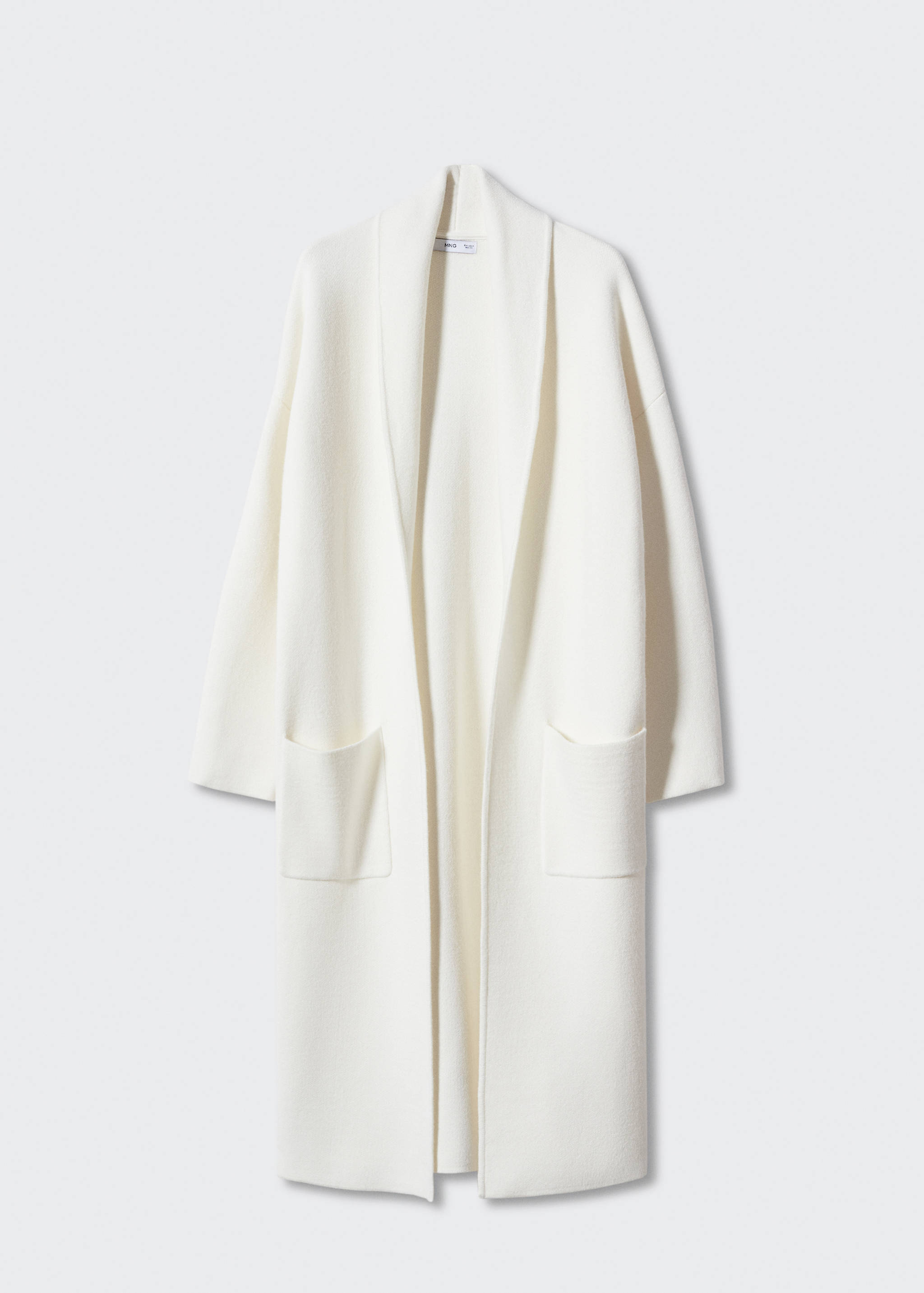 معطف محبوك كبير الحجم بجيوب - منتج دون نموذج