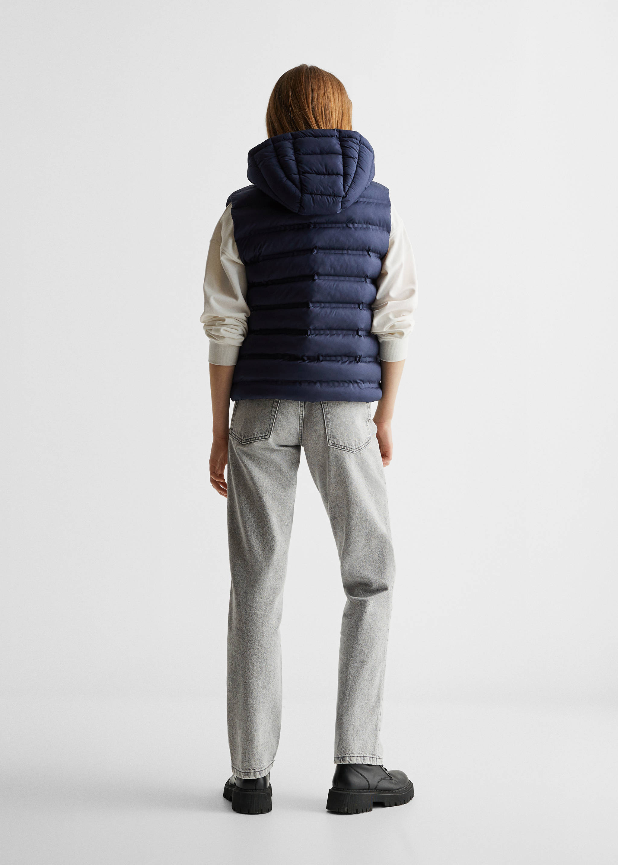 Стеганый жилет - Обратная сторона изделия