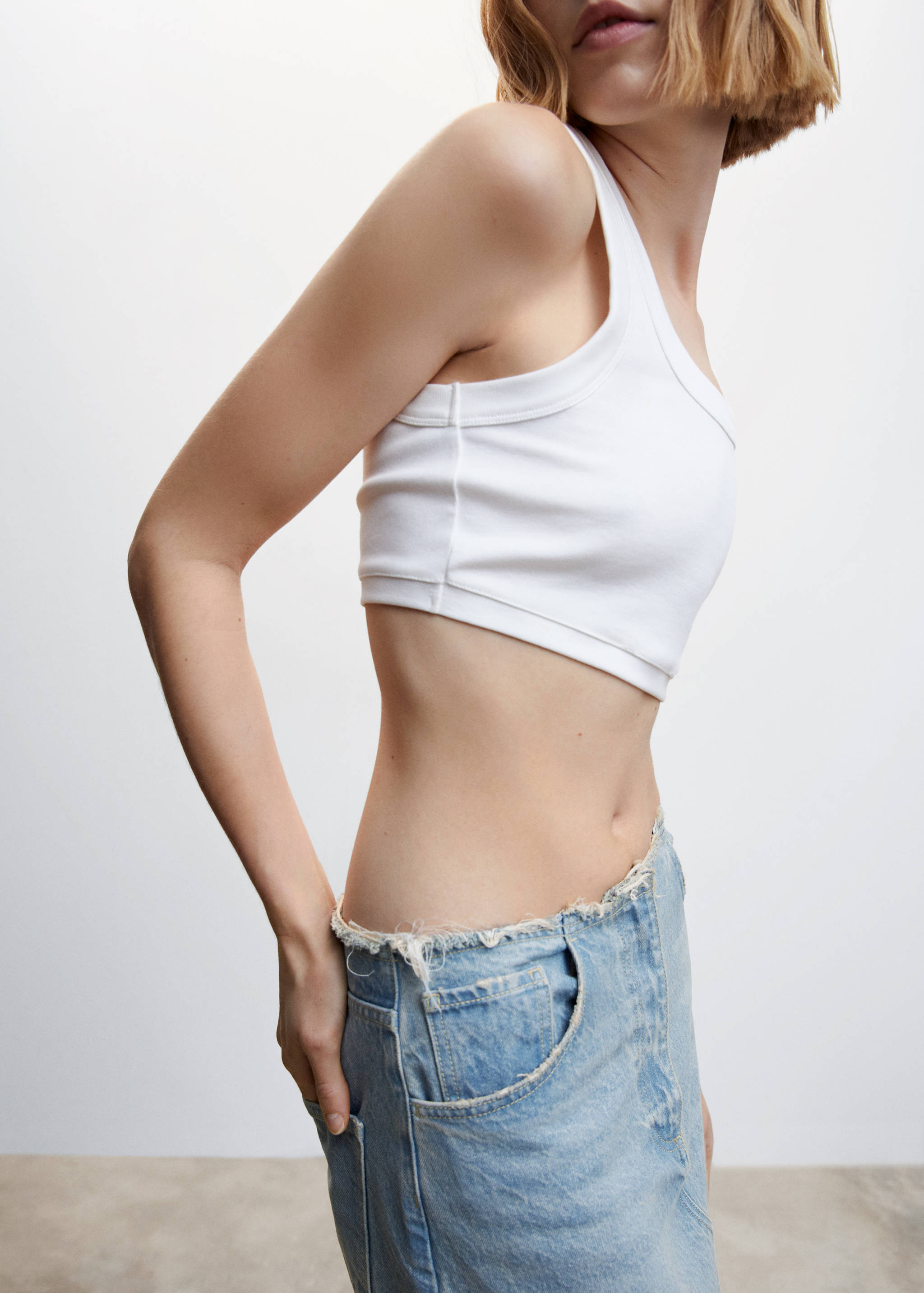 Denim long skirt - Details of the article 6