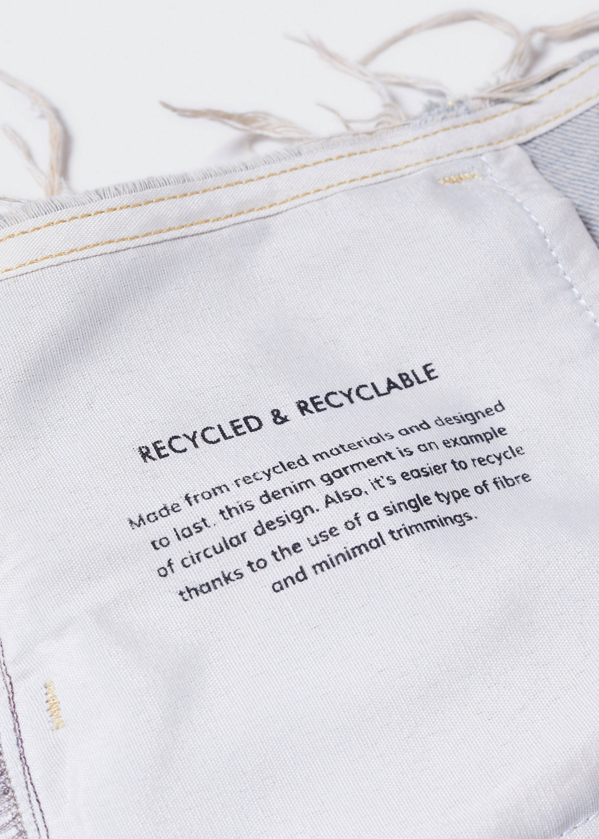 Denim long skirt - Details of the article 0