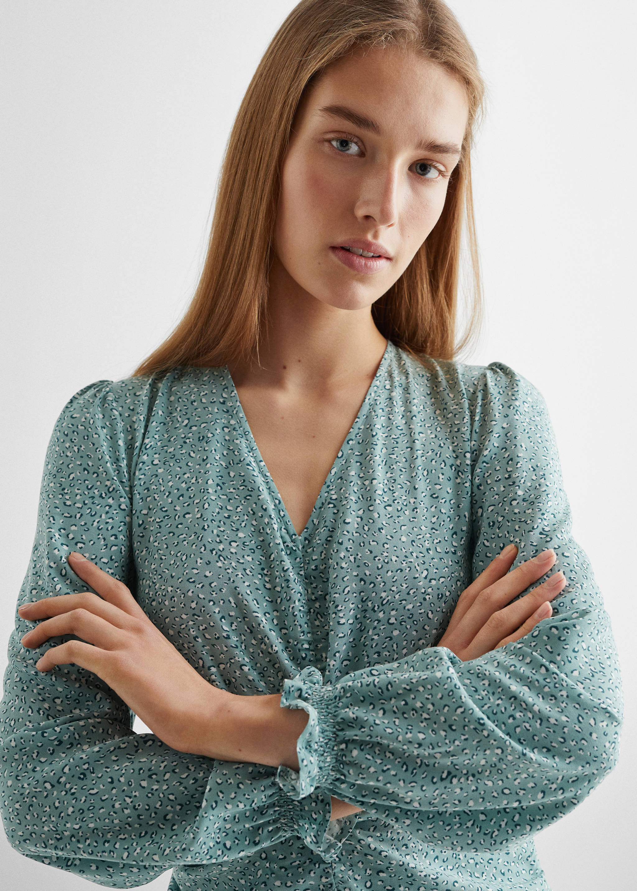 فستان مطبوع بأشكال حيوانات - تفاصيل المنتج 1