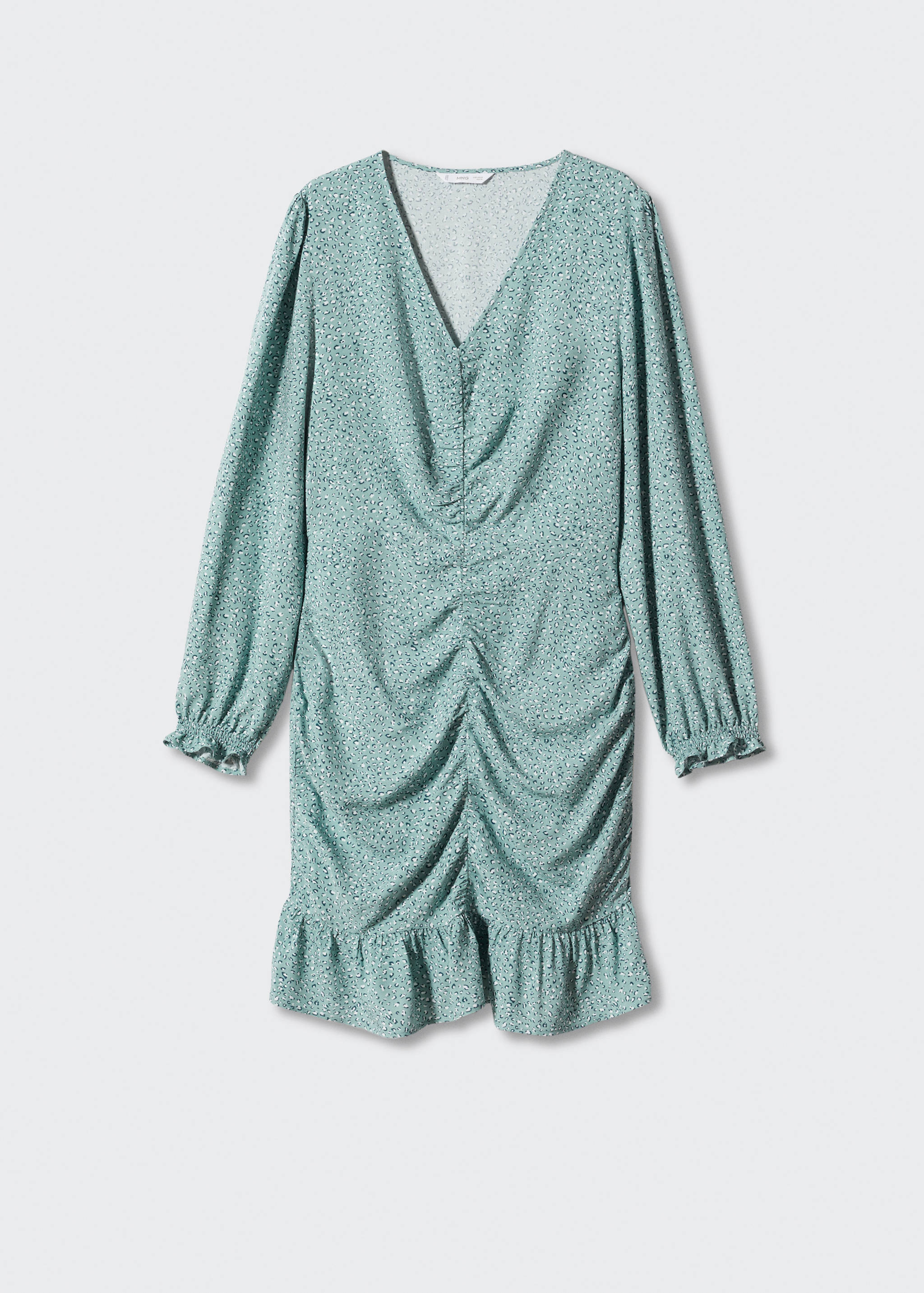 فستان مطبوع بأشكال حيوانات - منتج دون نموذج