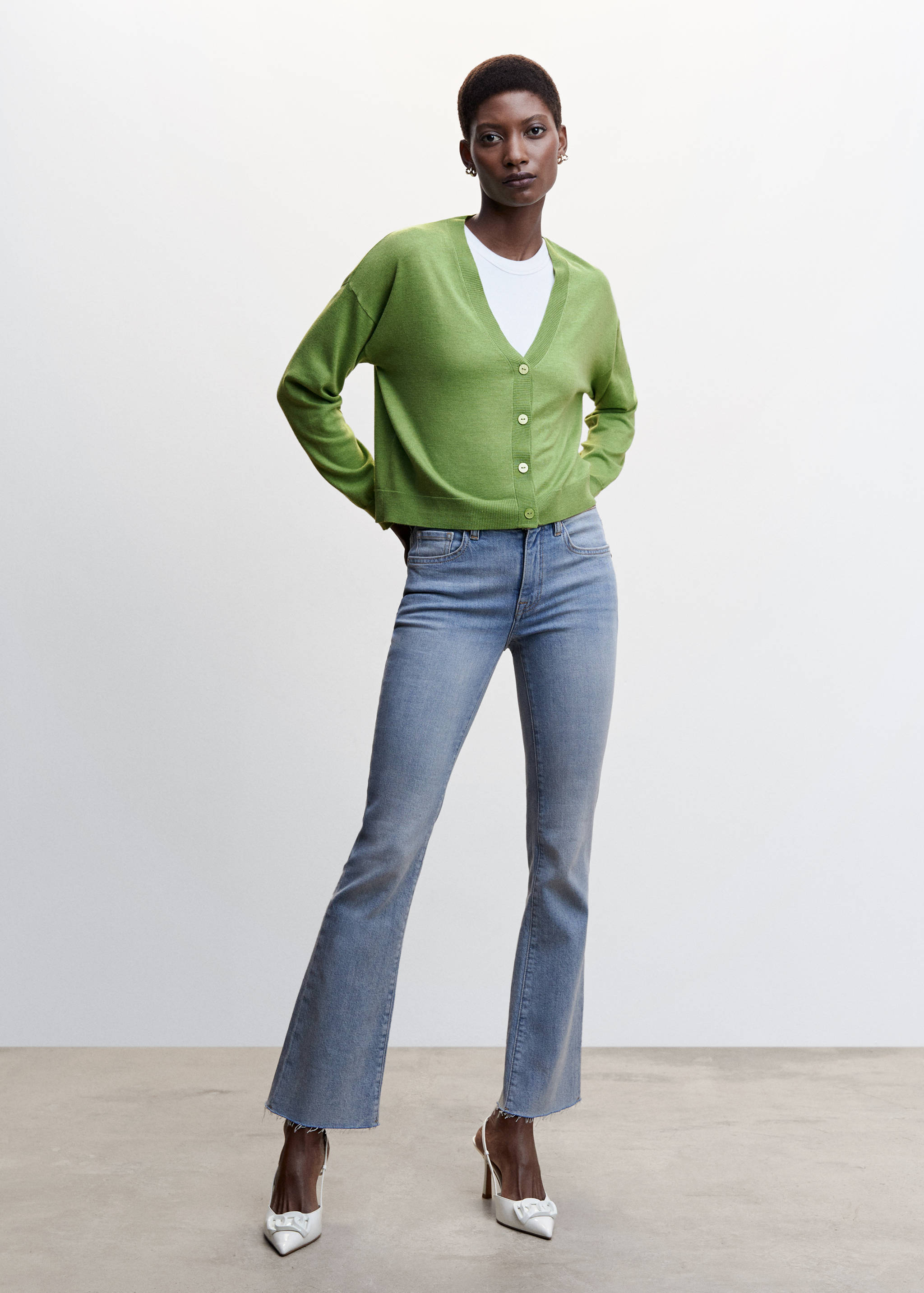 Cardigan maille fine - Plan général