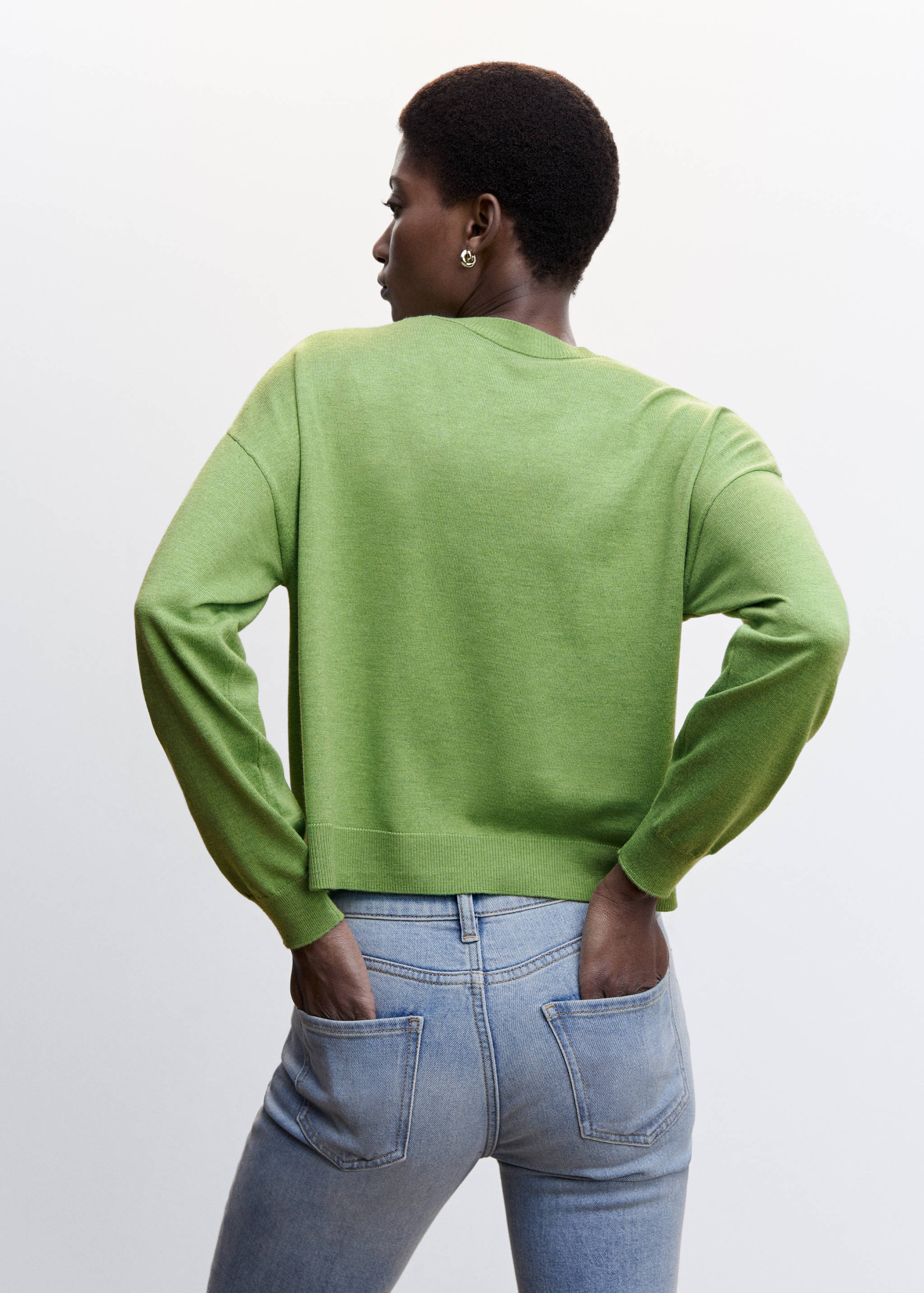 Cardigan maille fine - Verso de l’article