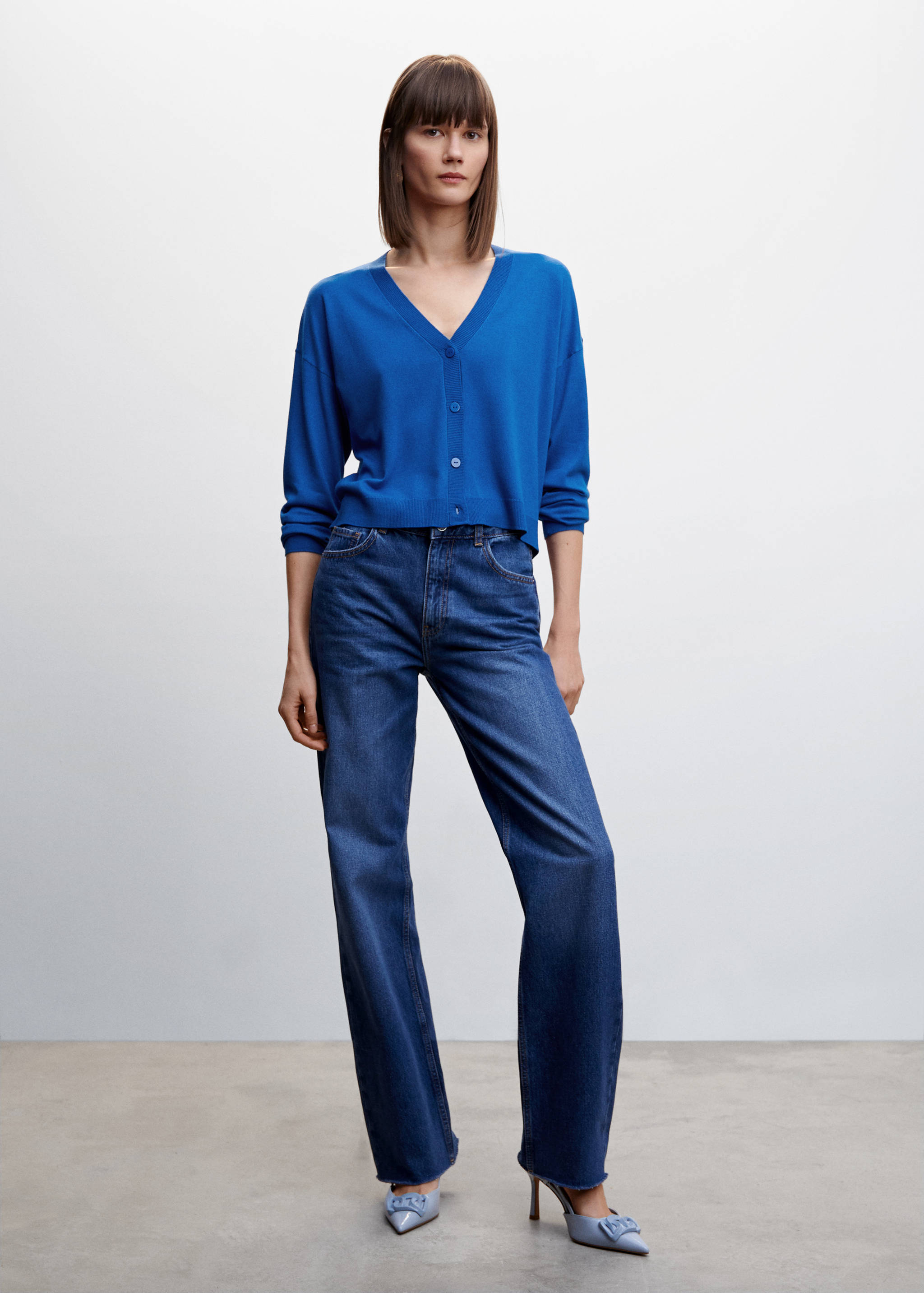 Cardigan maille fine - Plan général