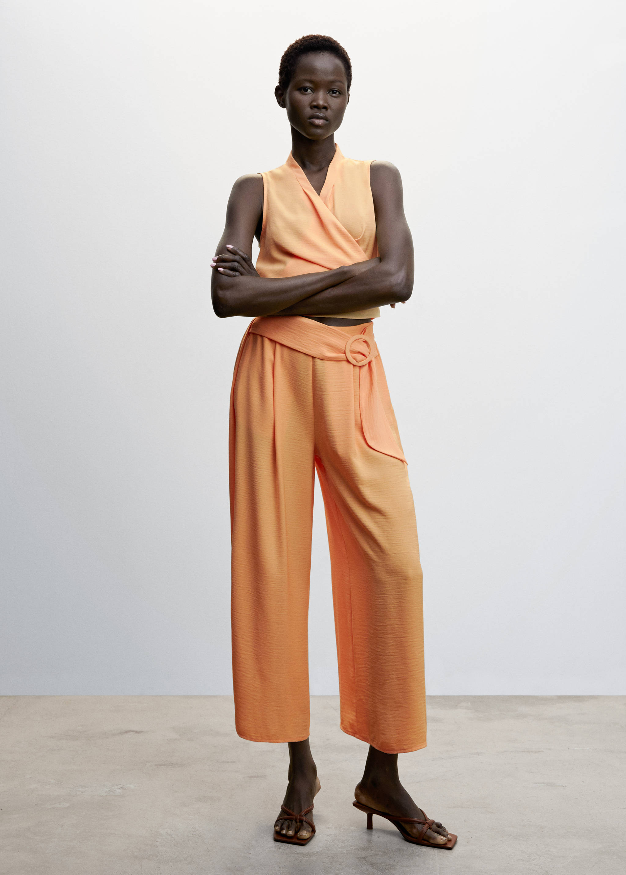 Pantalon fluide wideleg  - Plan général