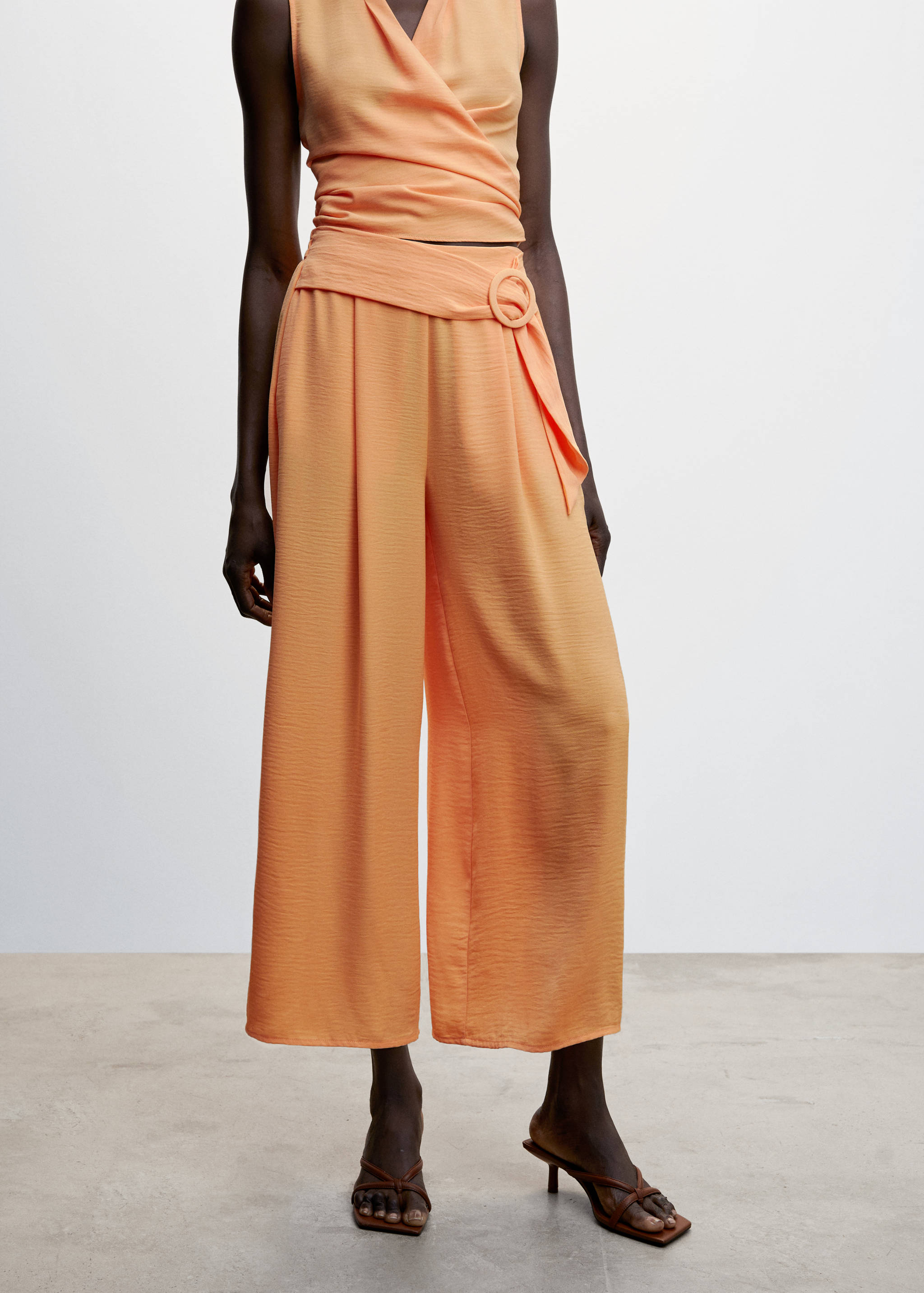 Pantalon fluide wideleg  - Plan moyen