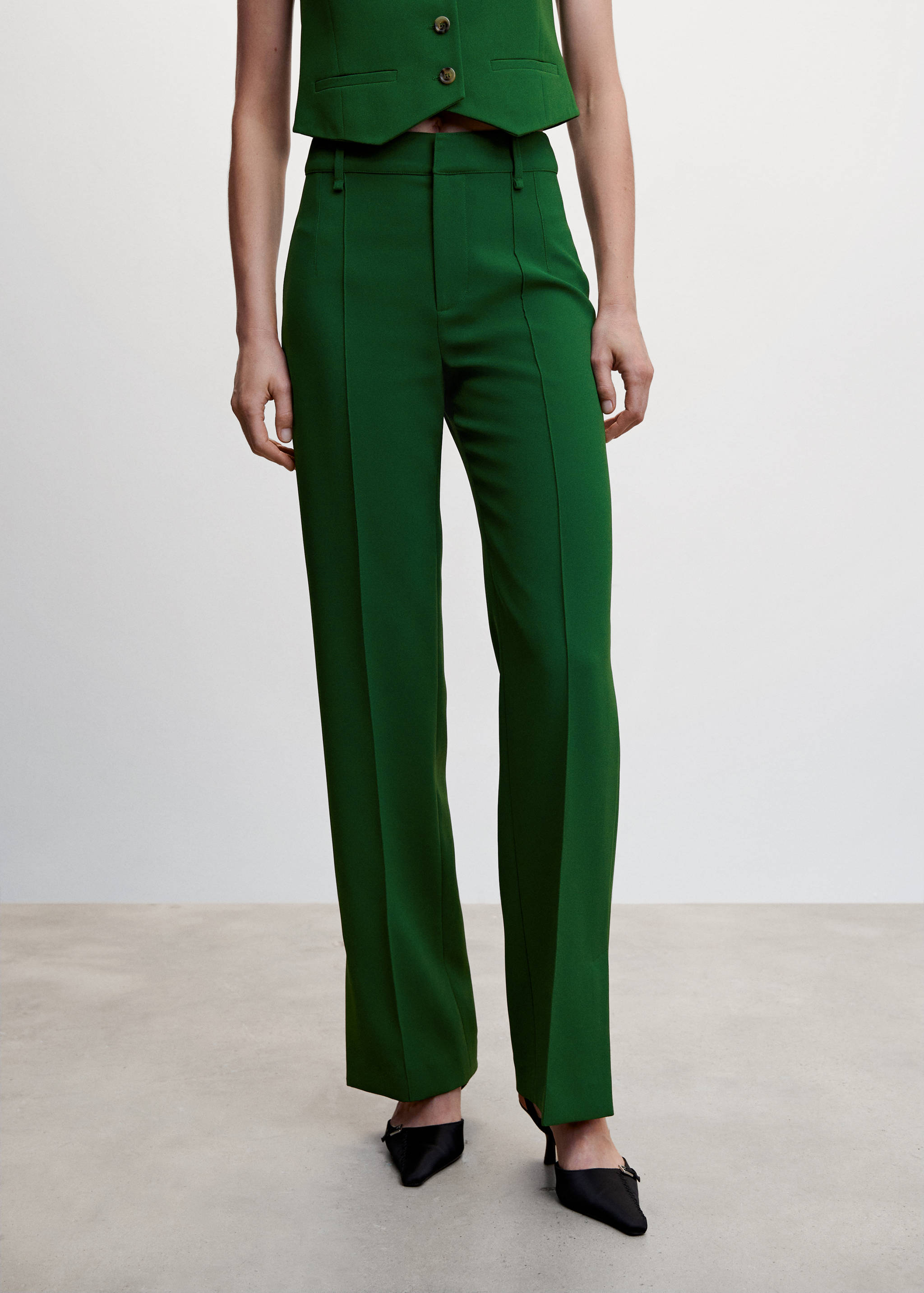 Pantalon droit costume - Plan moyen