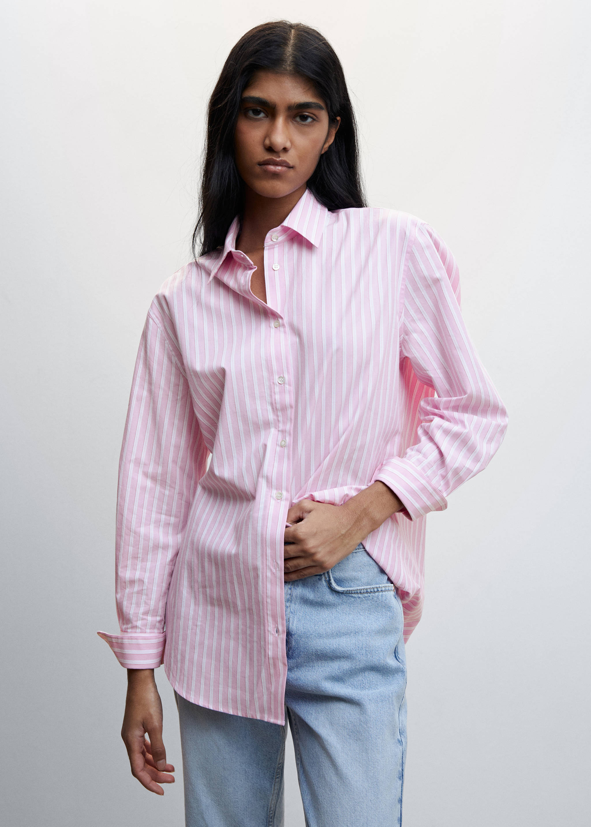 Oversize striped shirt - Medium plane