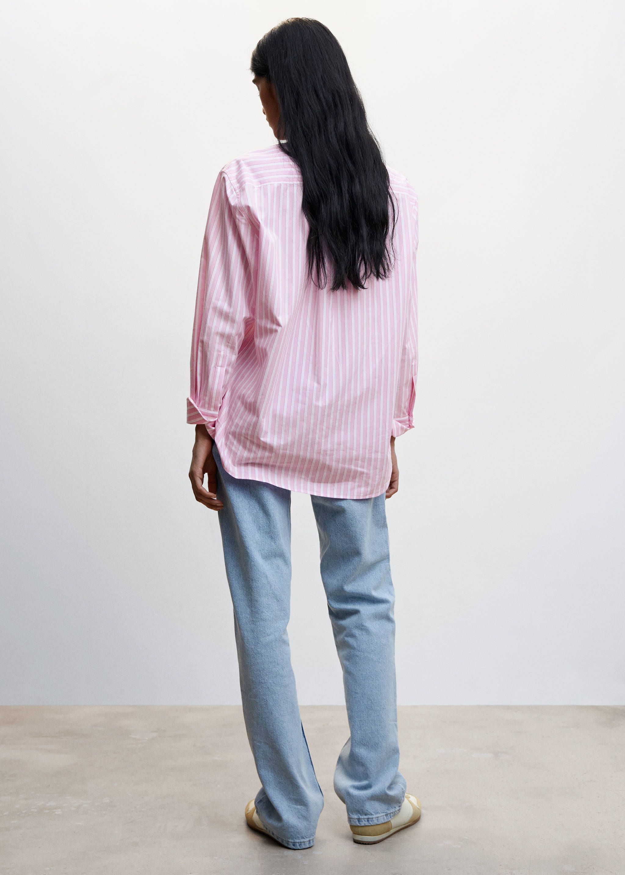 Oversize striped shirt - Reverse of the article