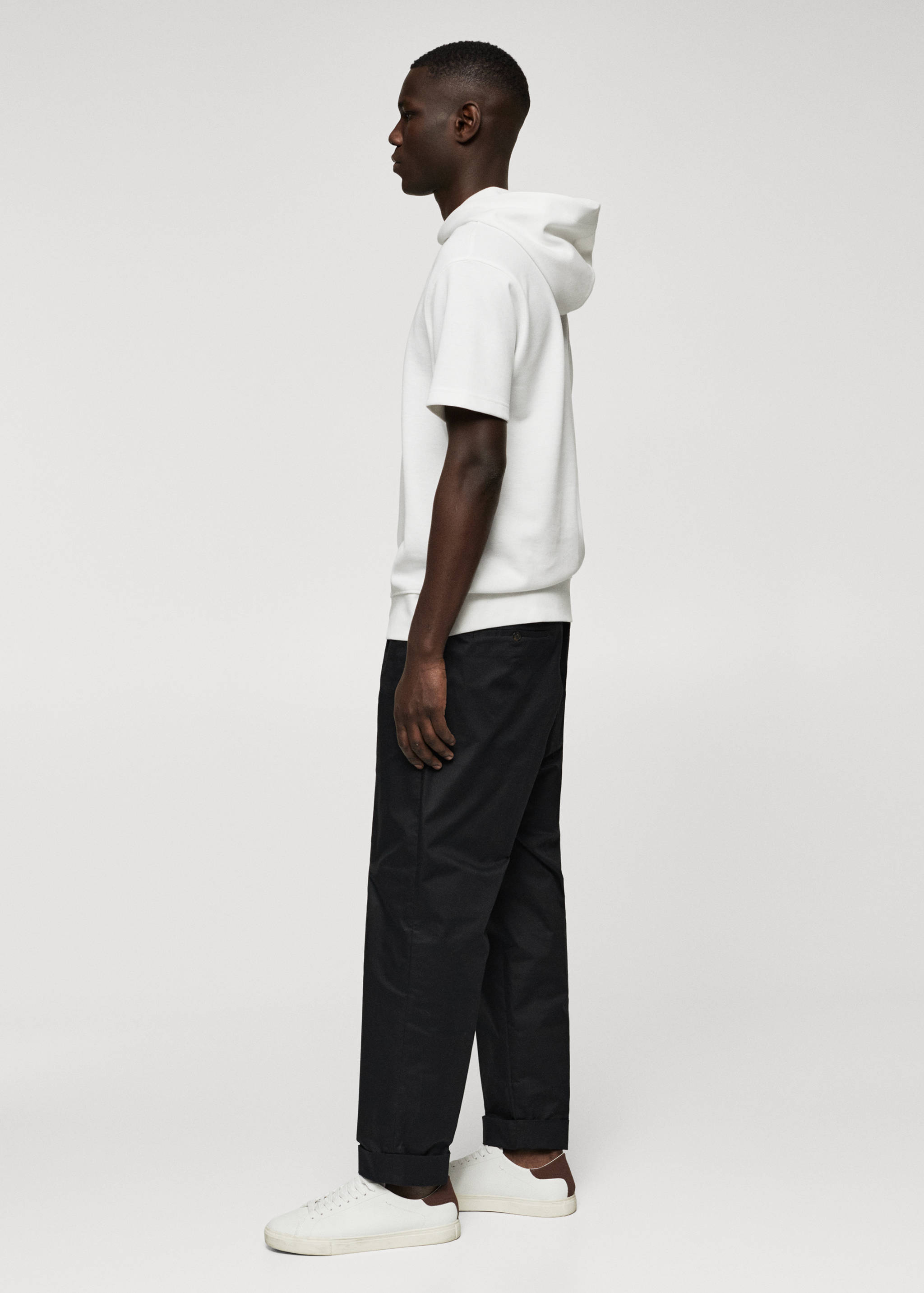 Sweat-shirt manches courtes capuche - Détail de l'article 6