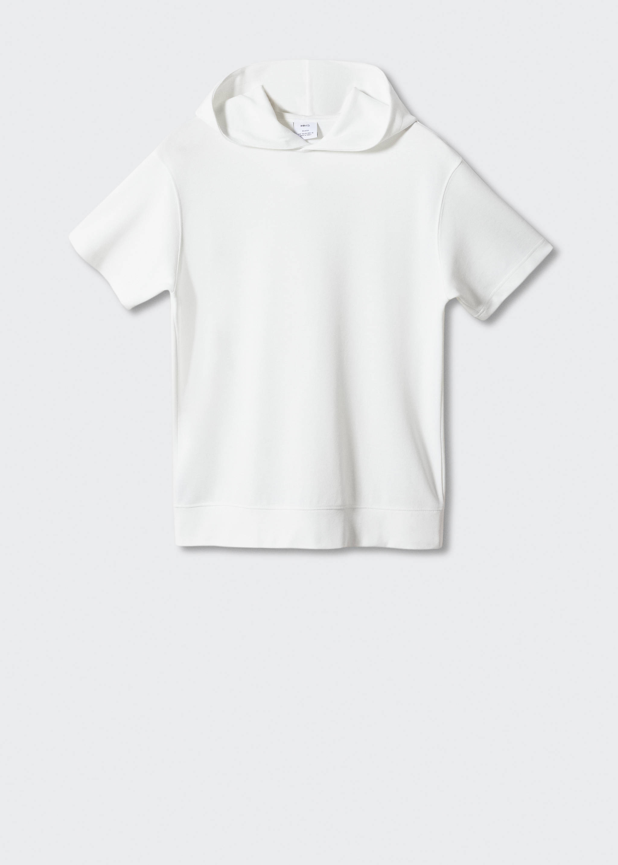 Sweat-shirt manches courtes capuche - Article sans modèle