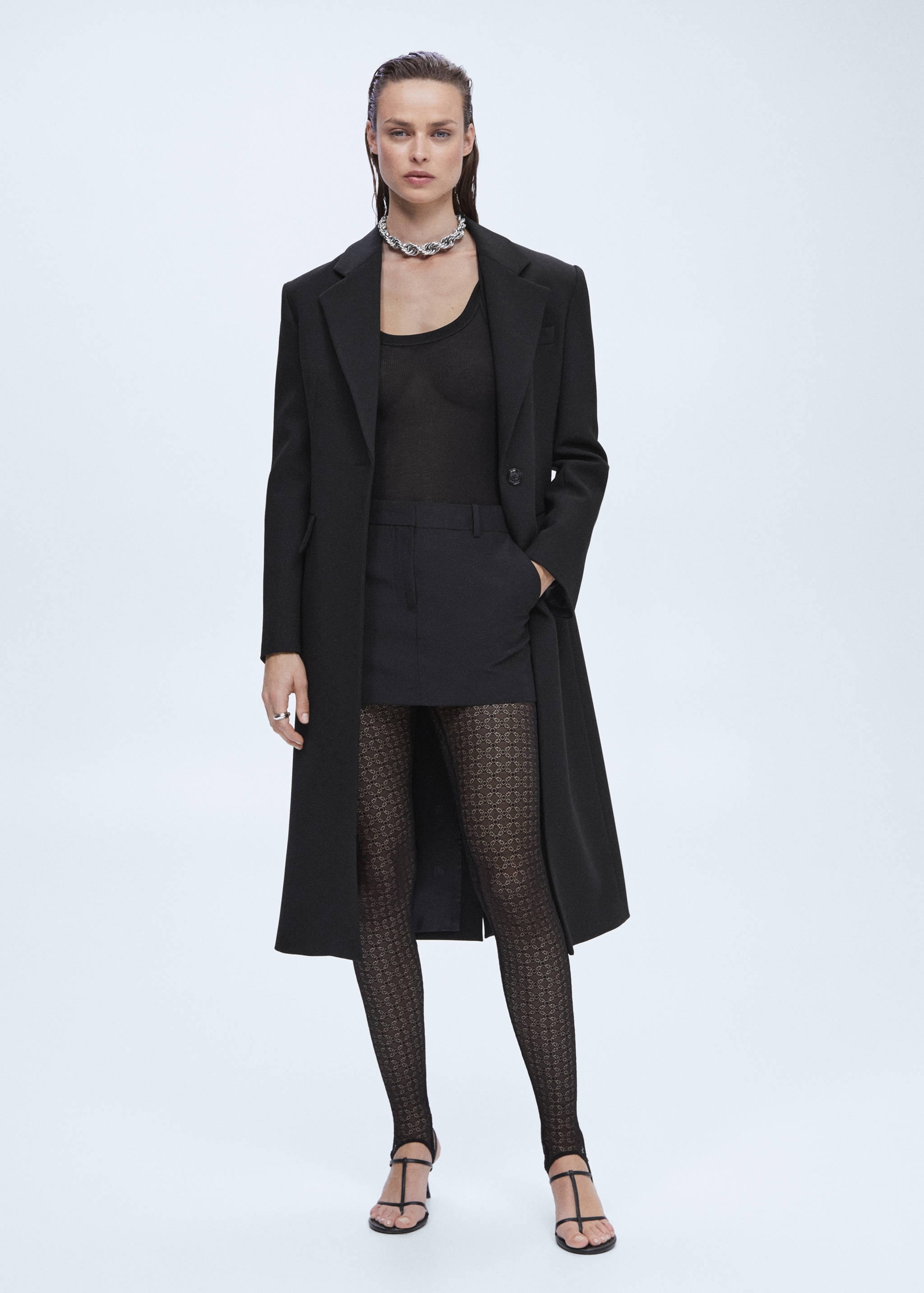 Кружевные легинсы со штрипками - Общий план