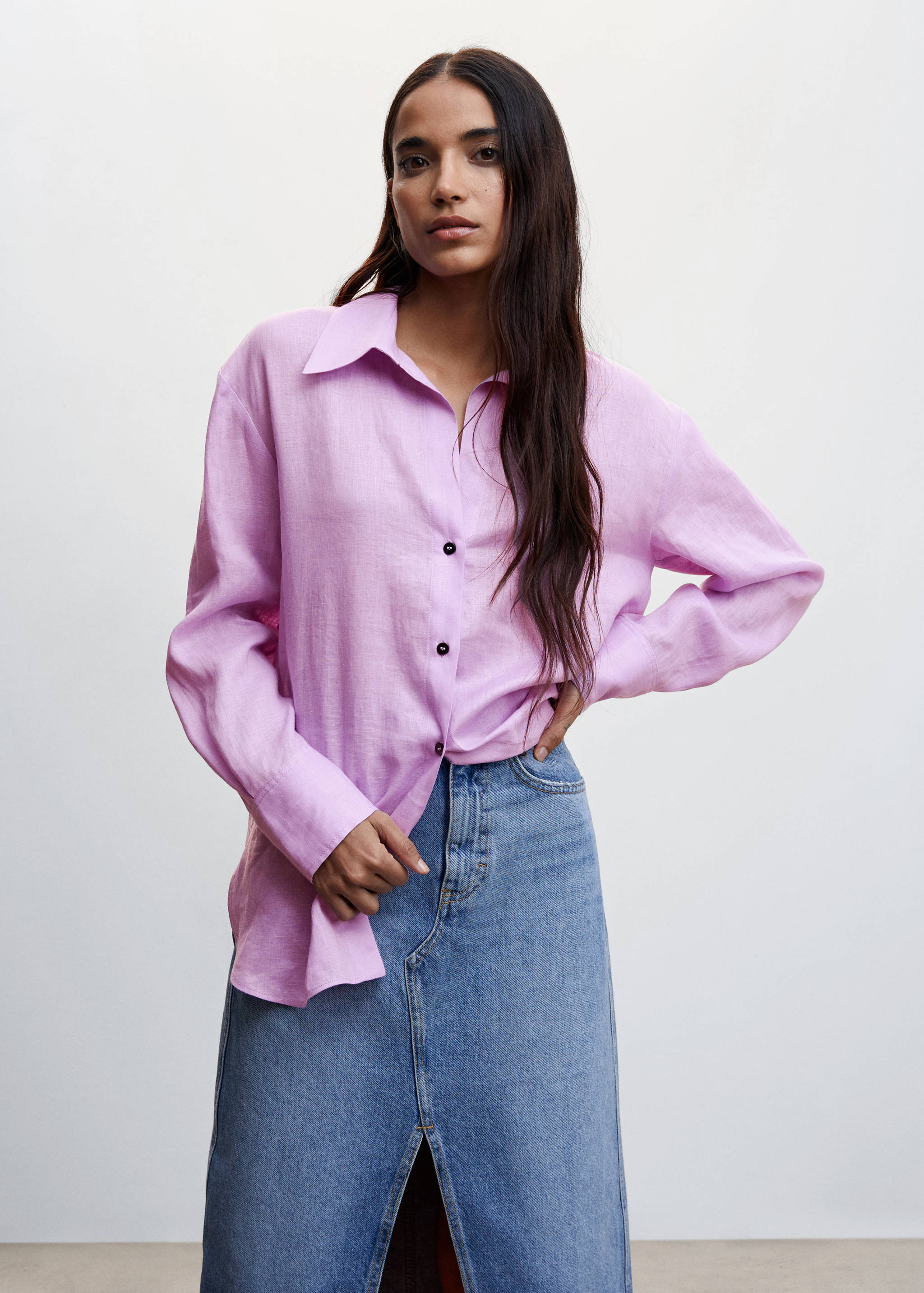 Linen 100% shirt - Medium plane