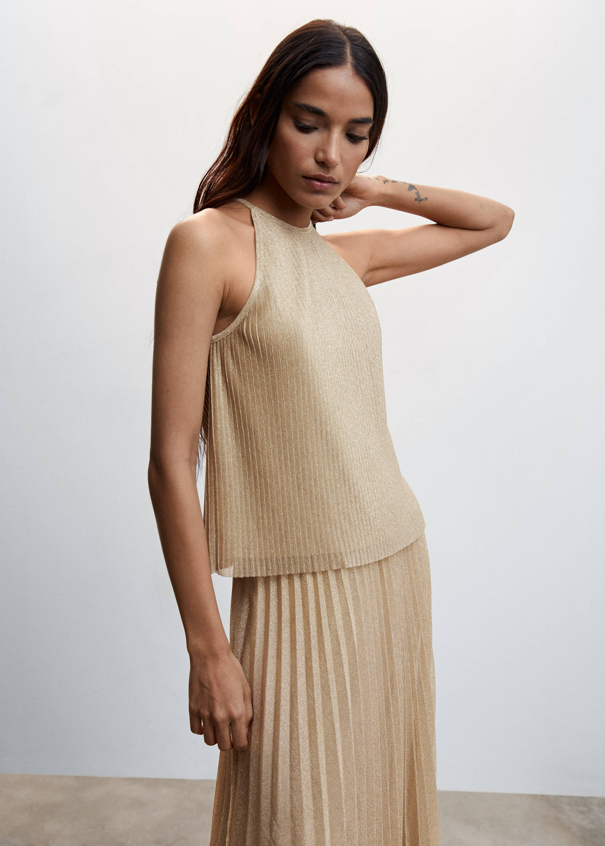 Top textura metalizada - Plano medio