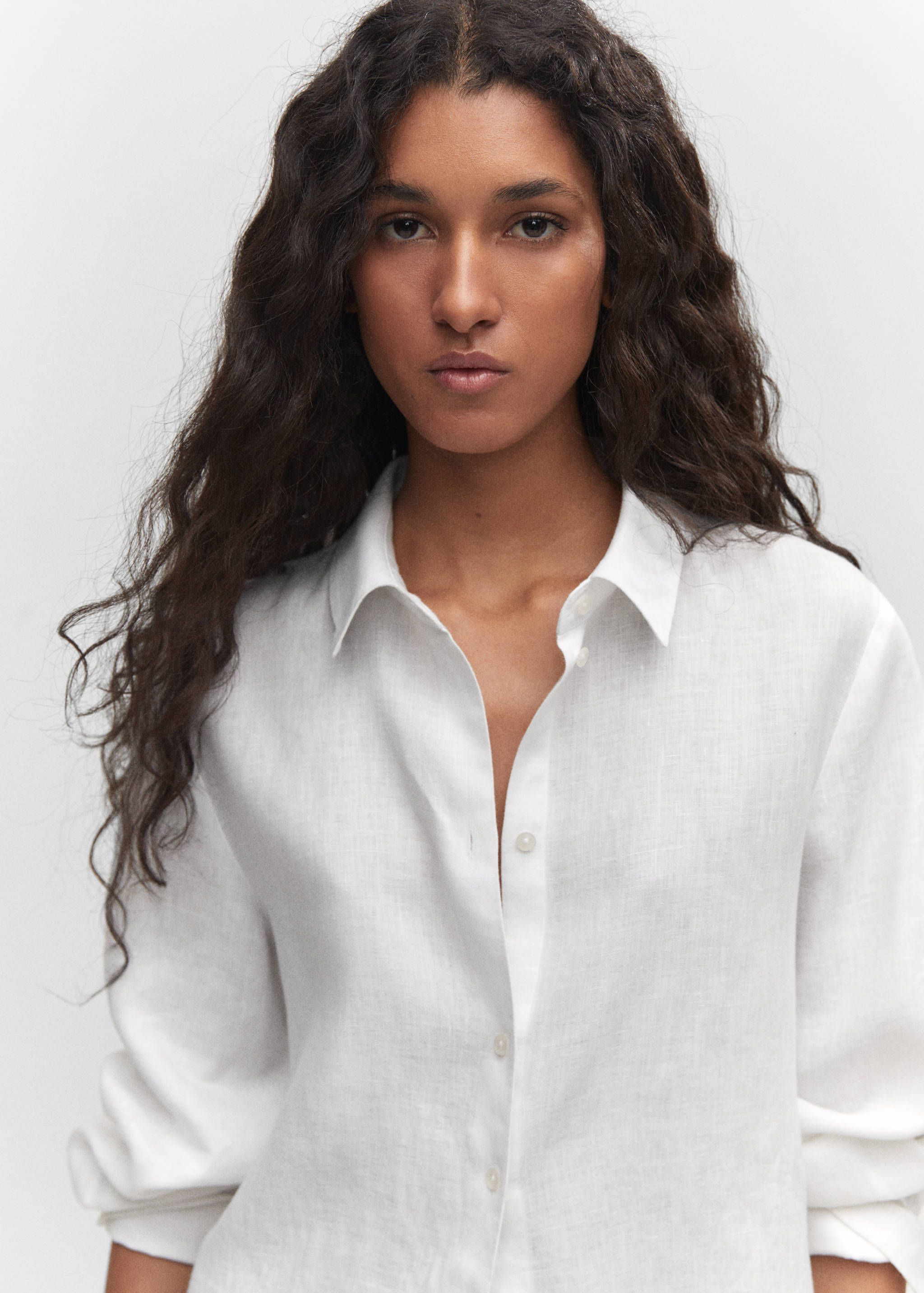 Рубашка 100% лен - Деталь изделия 1