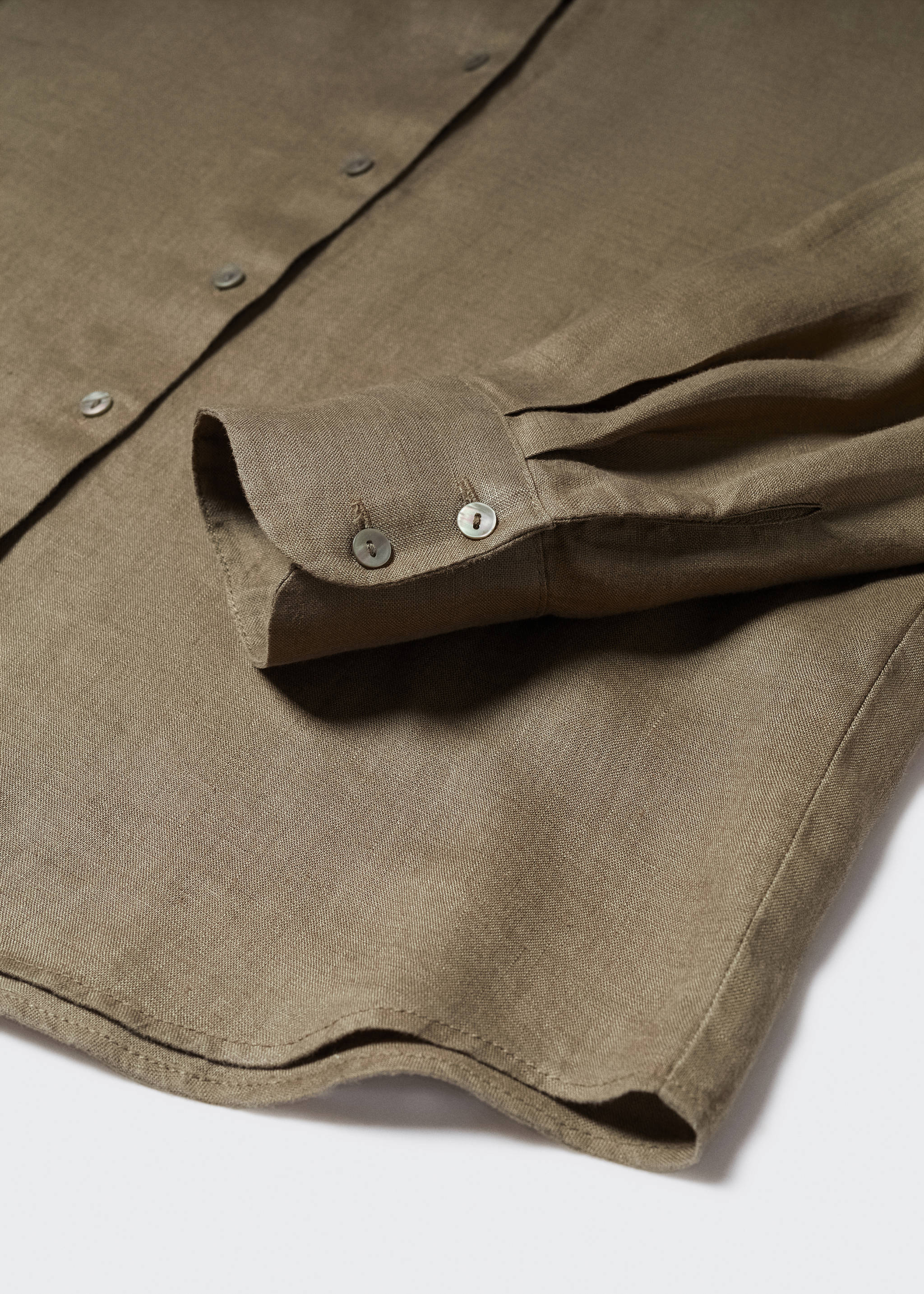 Рубашка 100% лен - Деталь изделия 8