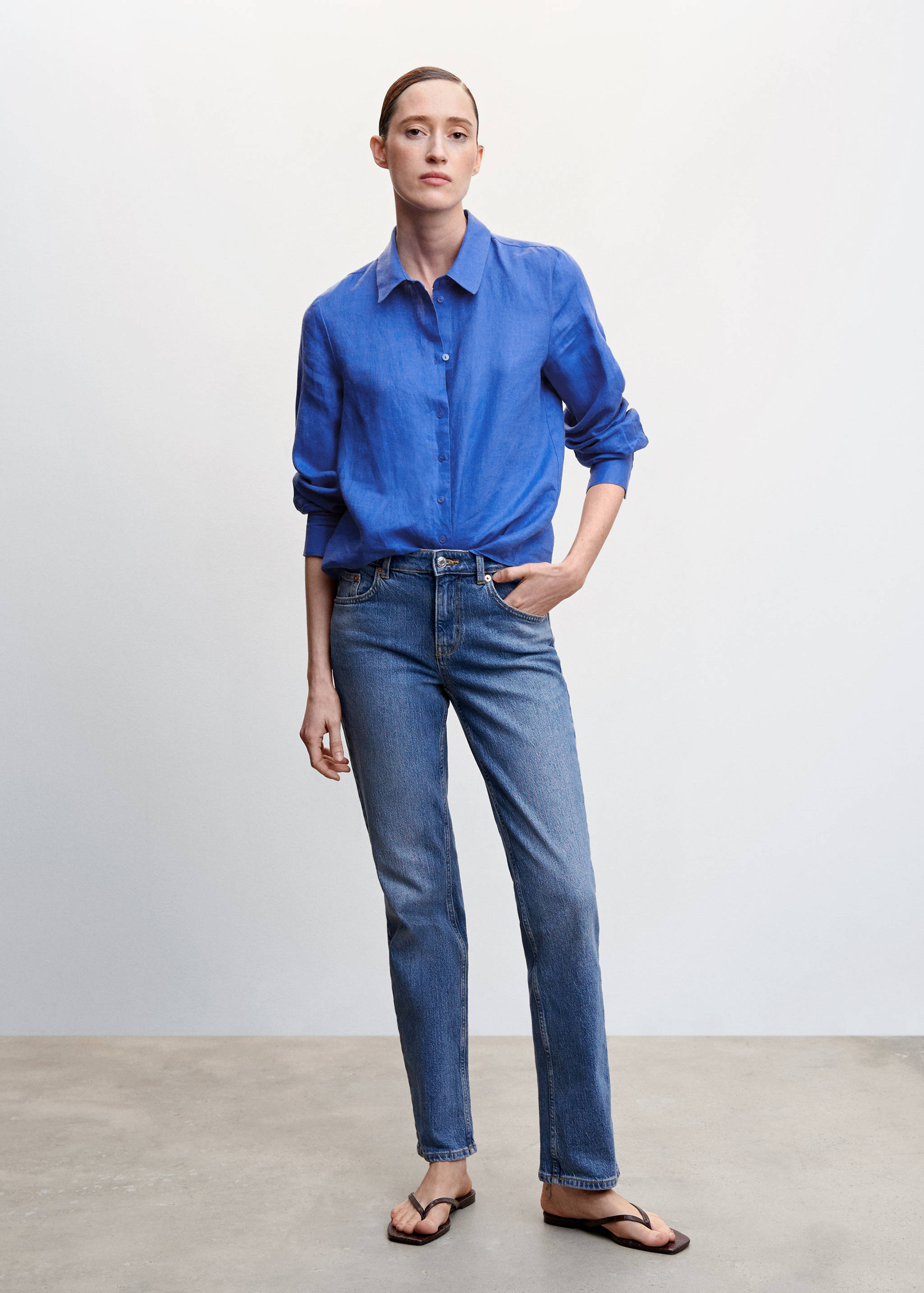 Рубашка 100% лен - Деталь изделия 6