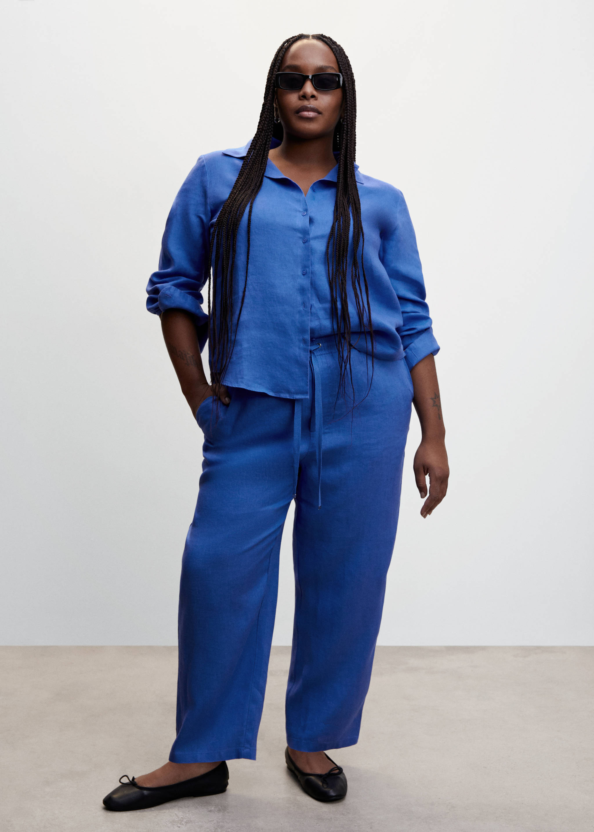 Рубашка 100% лен - Деталь изделия 3