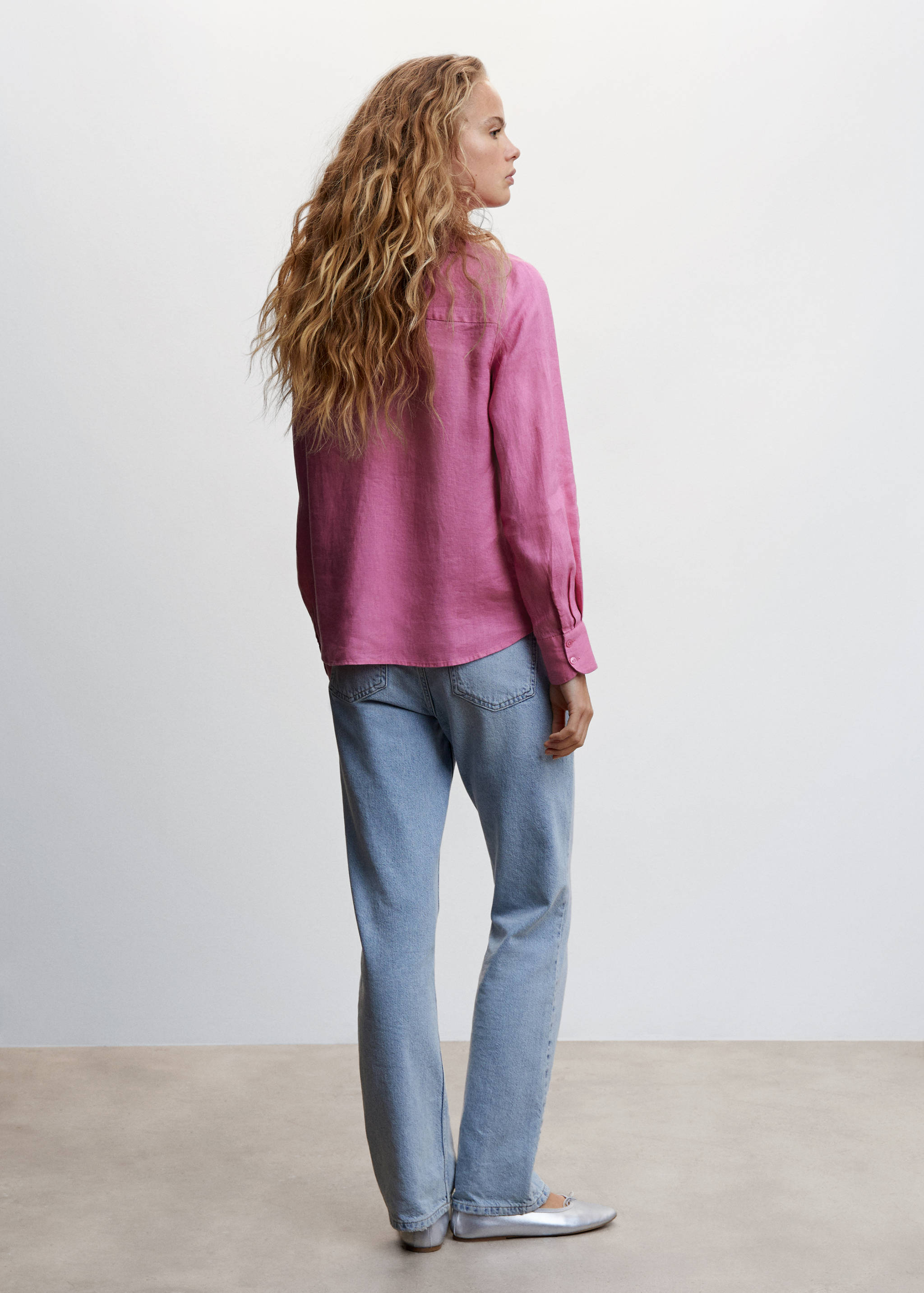 Рубашка 100% лен - Обратная сторона изделия