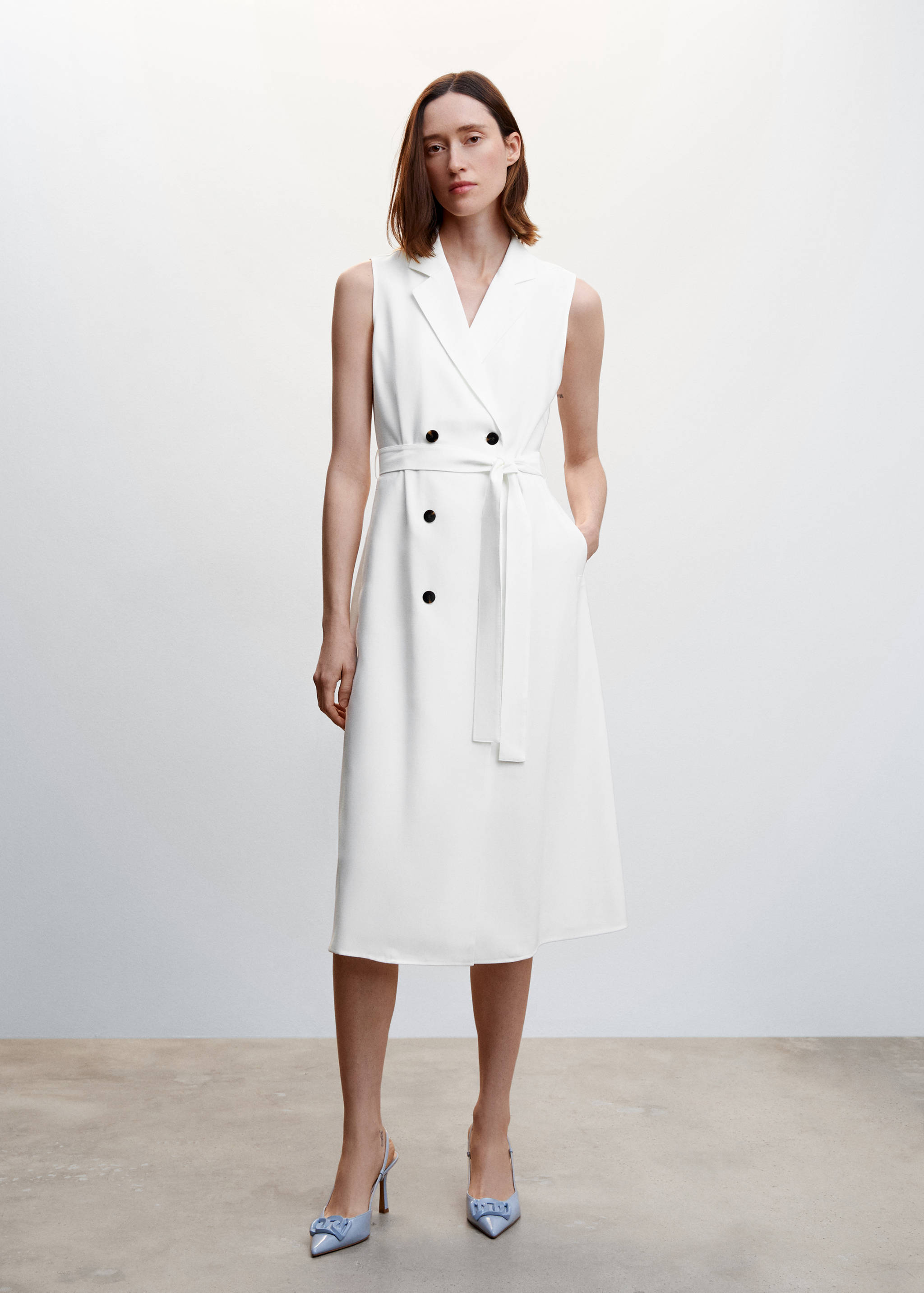 Midi gilet dress - General plane