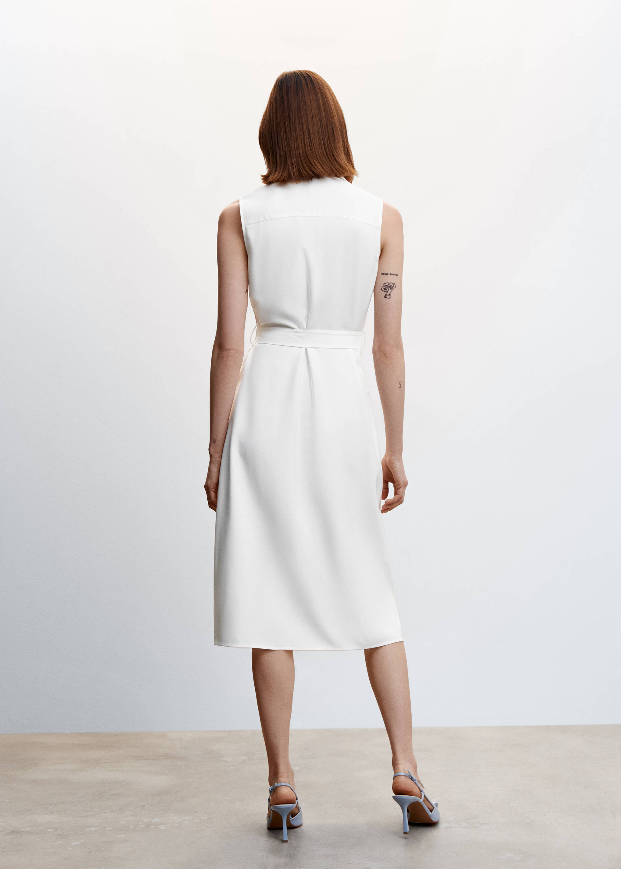 Midi gilet dress - Reverse of the article