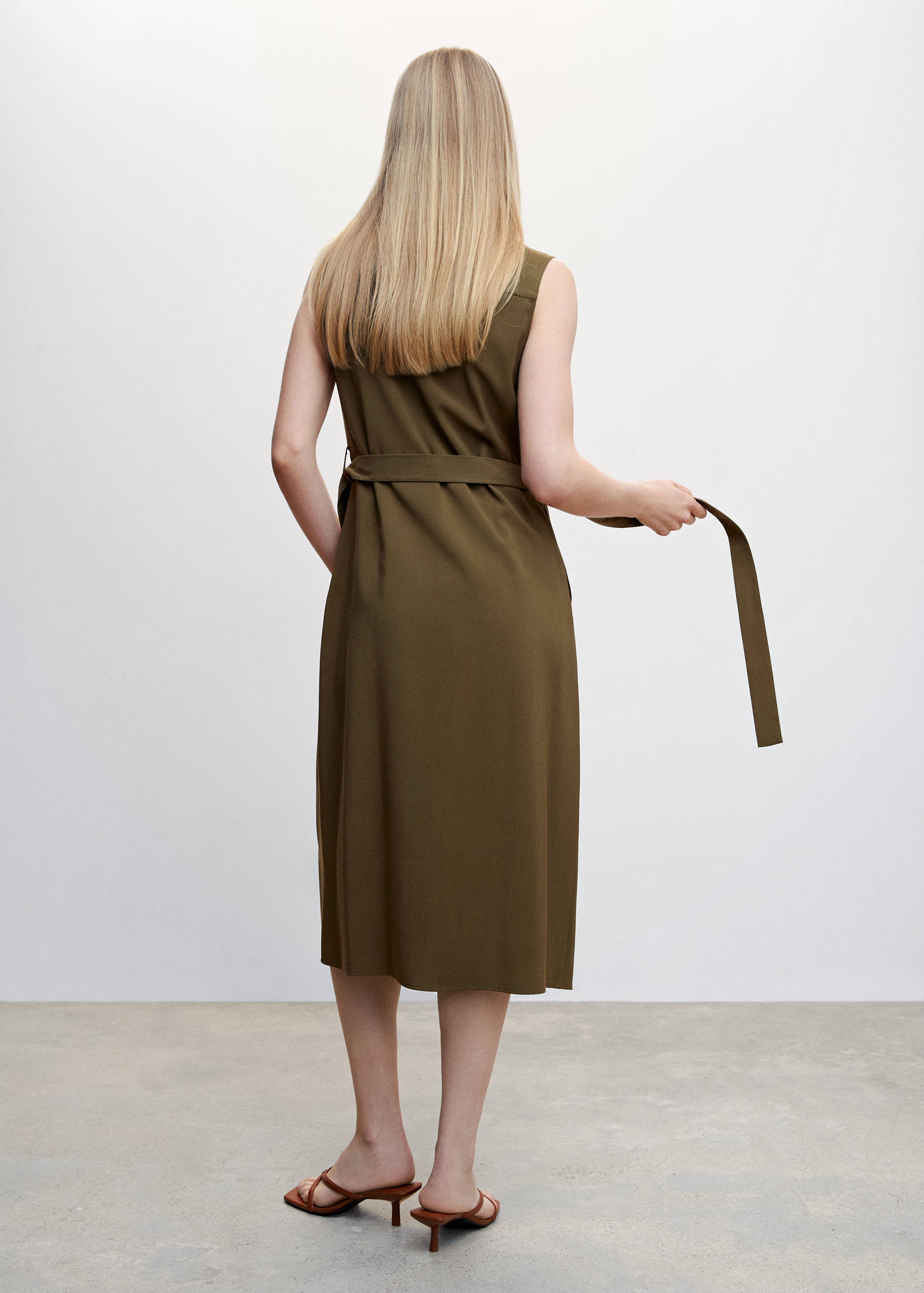Midi gilet dress - Reverse of the article