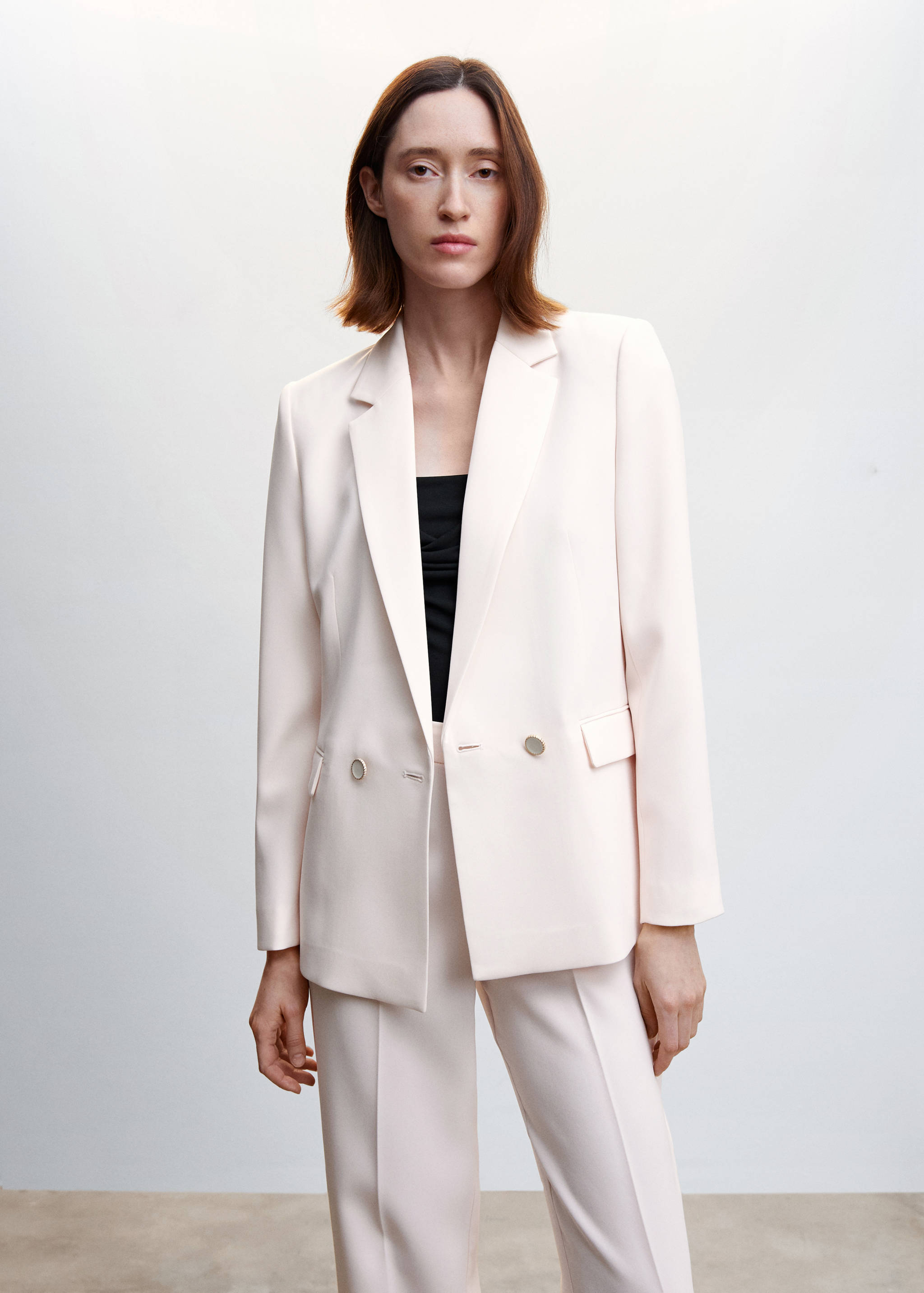 Suit blazer with buttons  - Medium plane