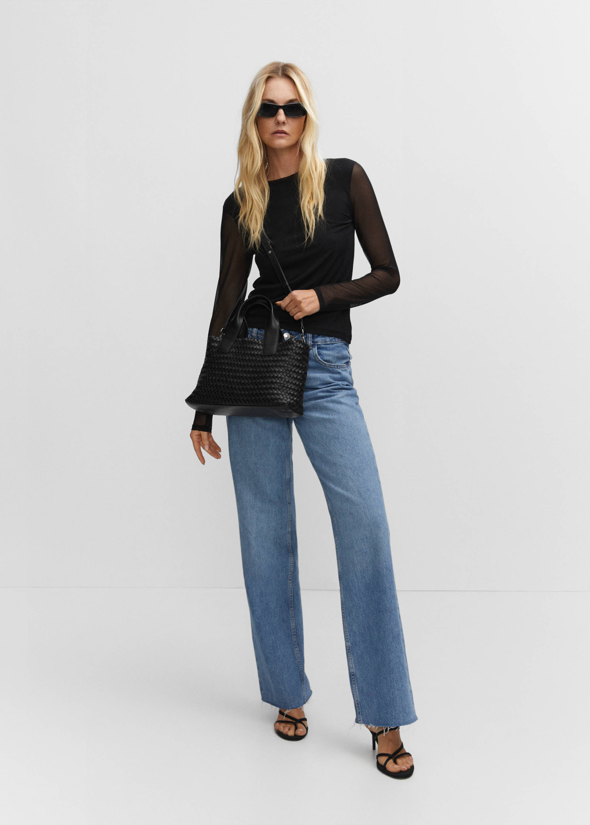 Braided leather bag - General plane