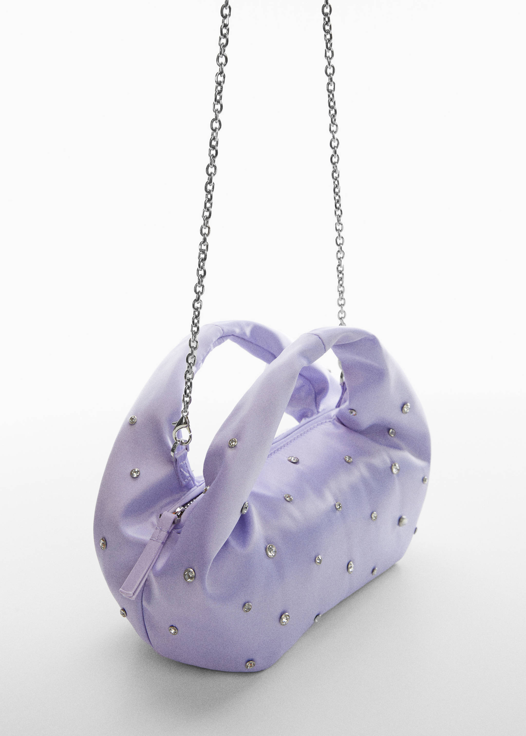 迷你水钻链条手袋 - null