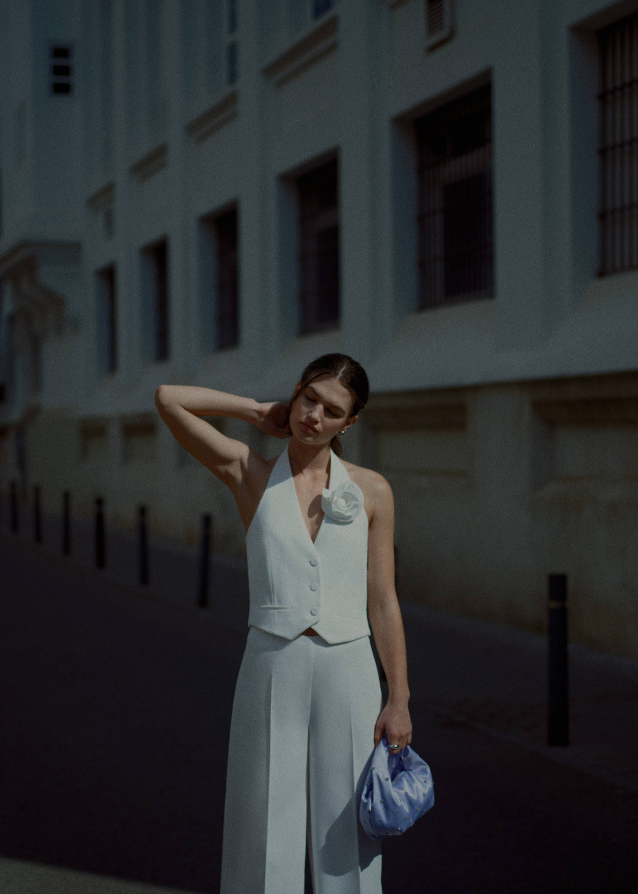 迷你水钻链条手袋 - null